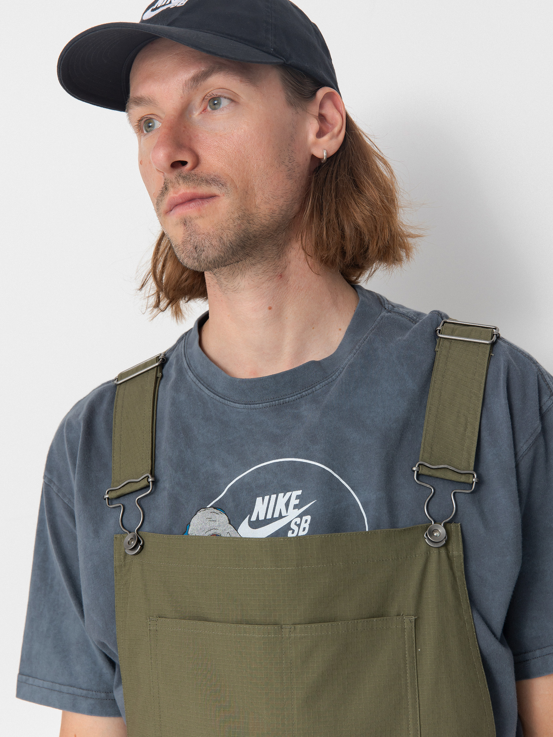 Pantaloni Nike SB Federation Agnostic Overalls (medium olive/white)