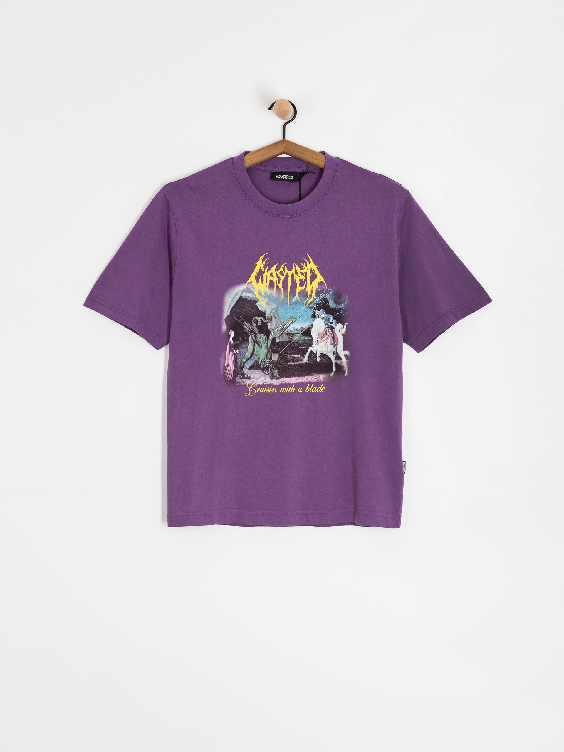 Tricou Wasted Paris Tale (faded imperial purple)