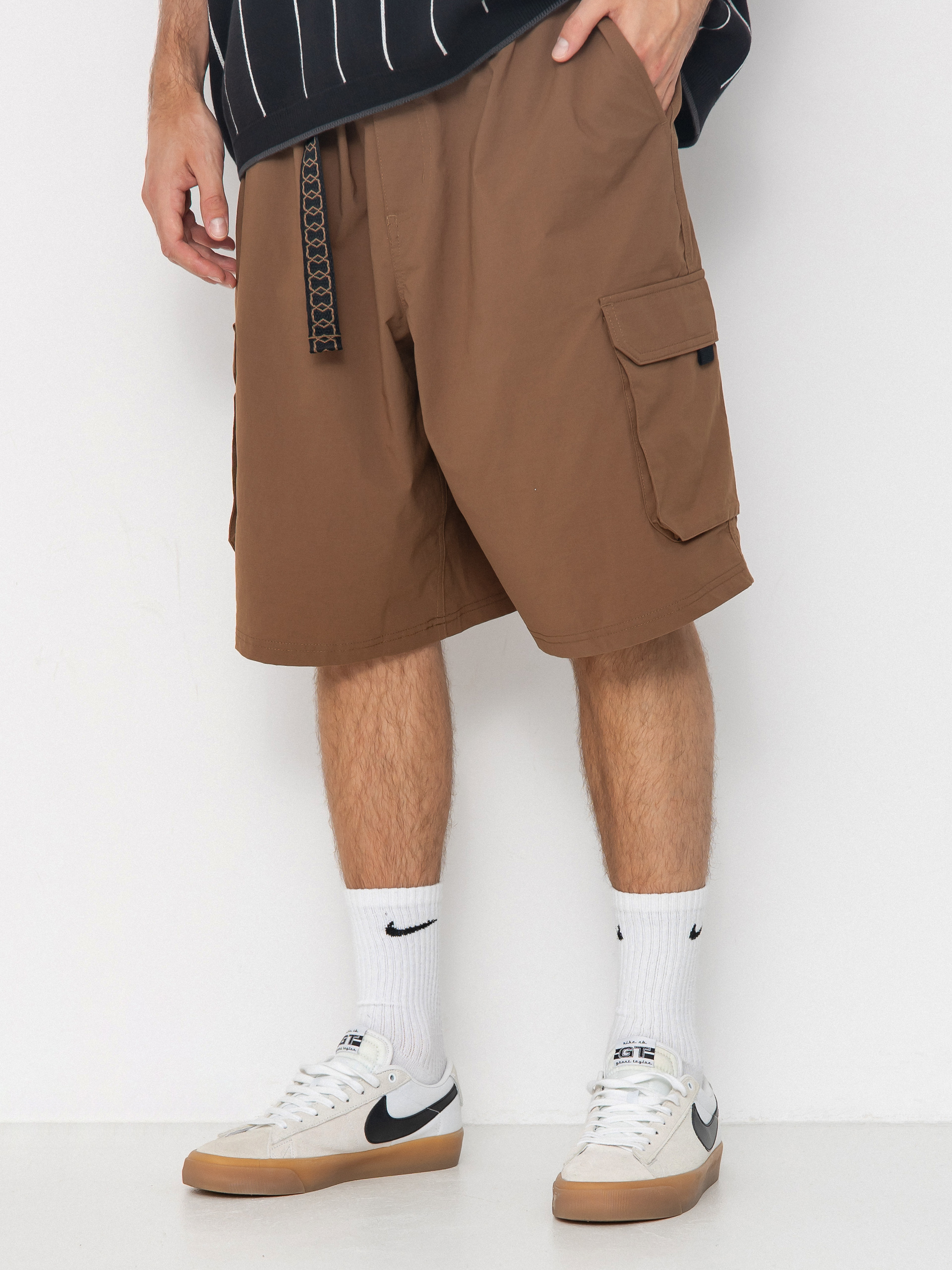 Pantaloni scuru021bi Nike SB Kearny Cargo (mosswood brown/white)