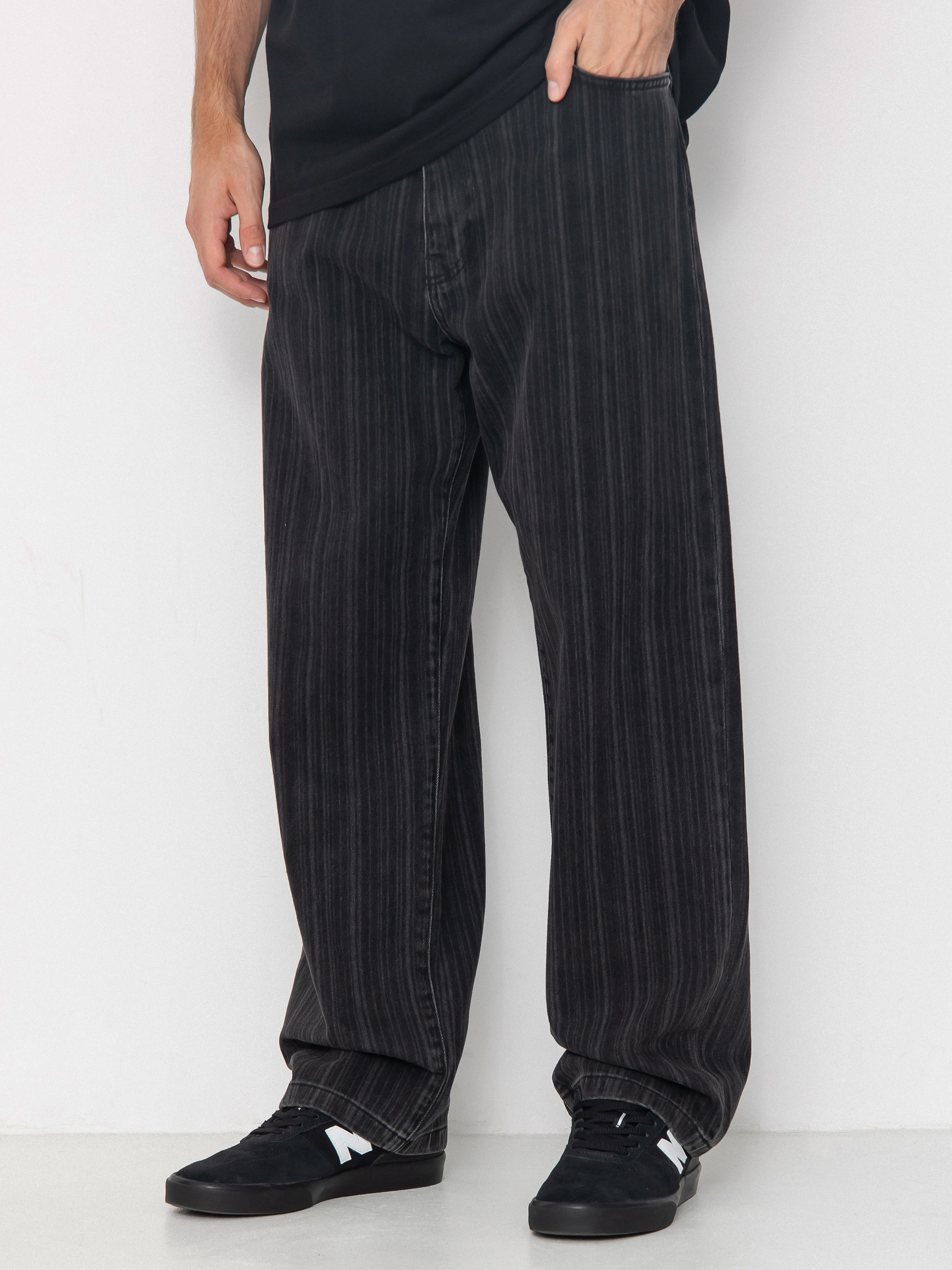 Pantaloni Carhartt WIP Rylan (rylan stripe/black/stone washed)