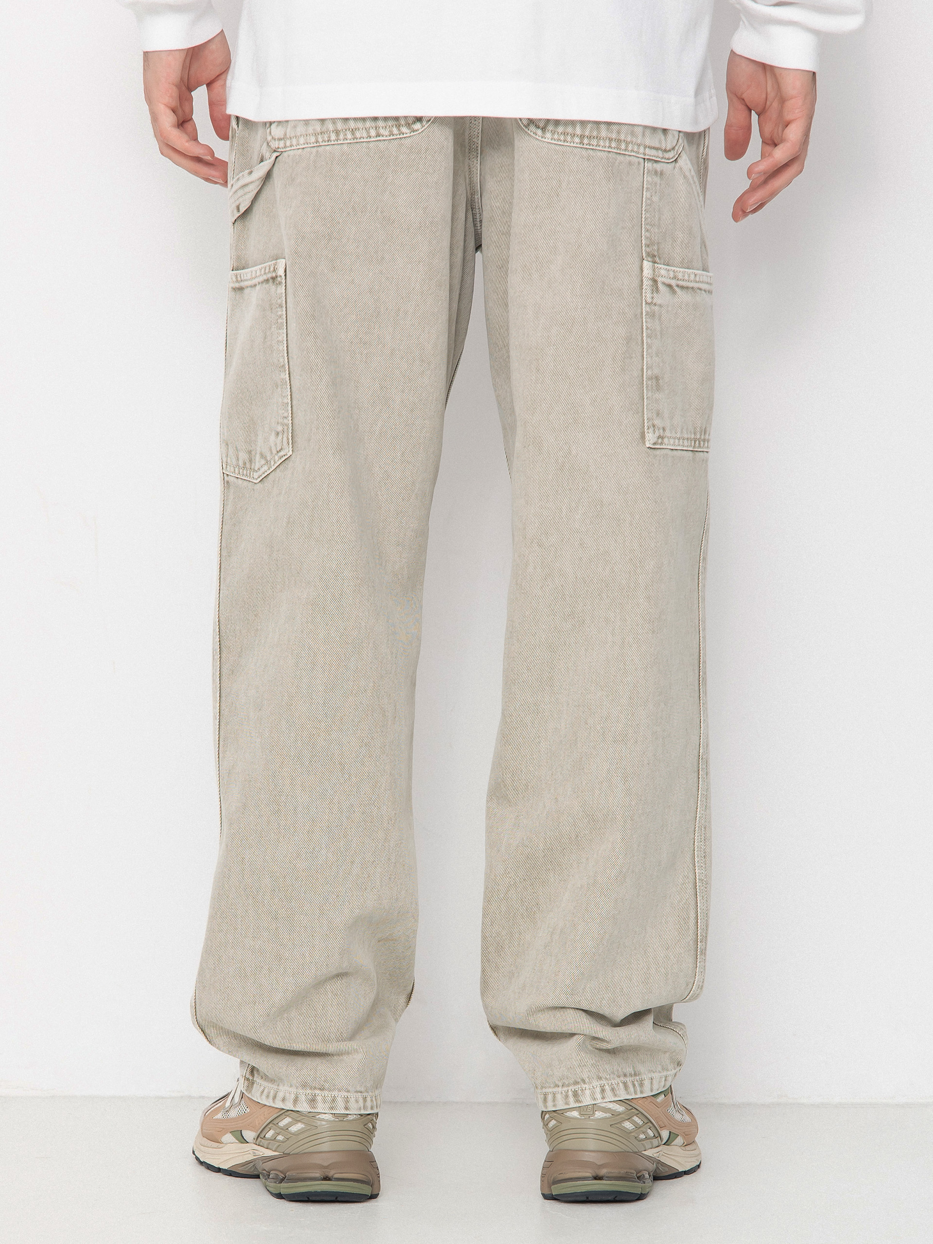 Pantaloni Carhartt WIP Single Knee (opuntia/chalk wash)