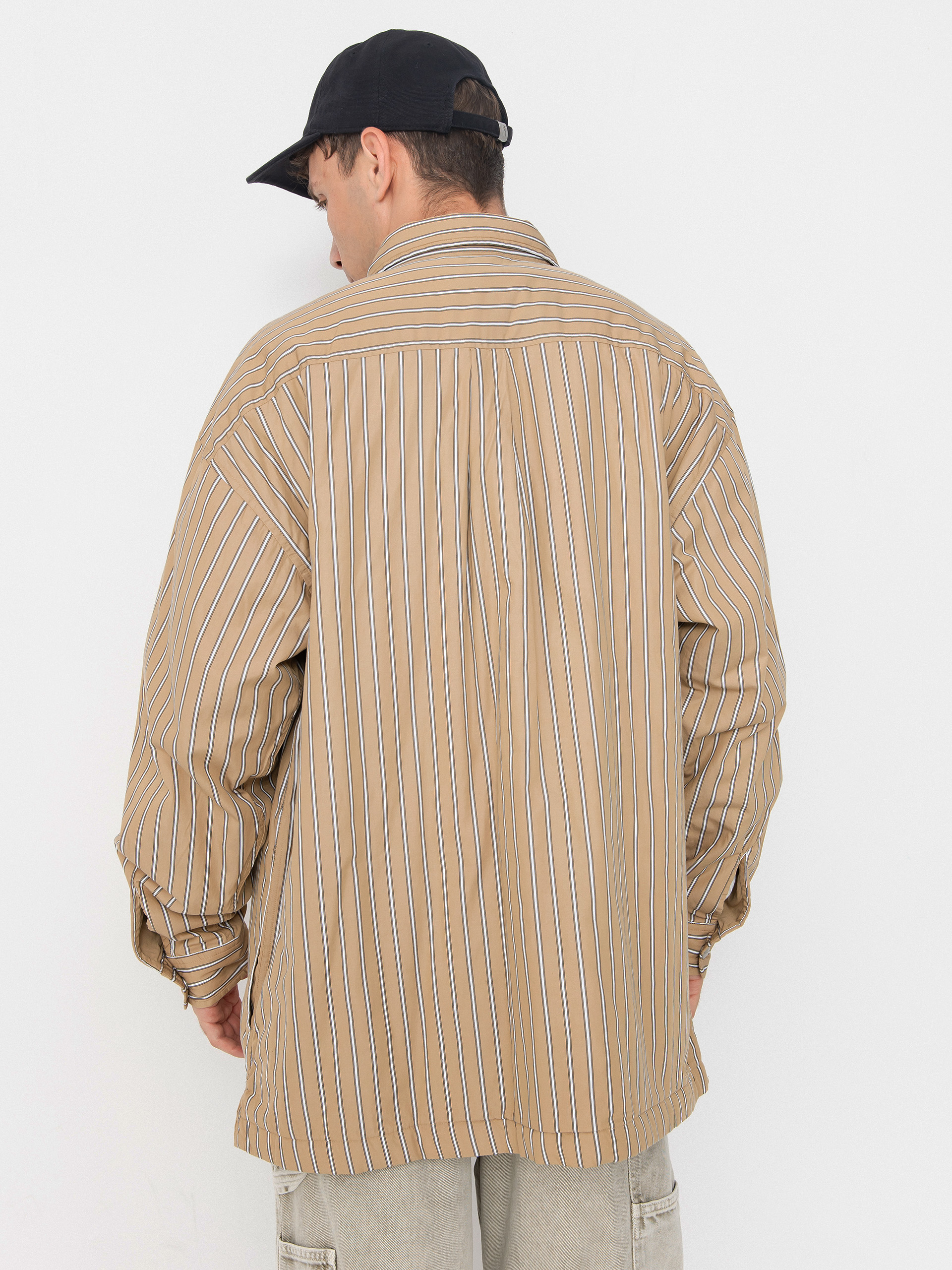 Geacă Carhartt WIP Grimsby (grimsby stripe/dusty h brown)