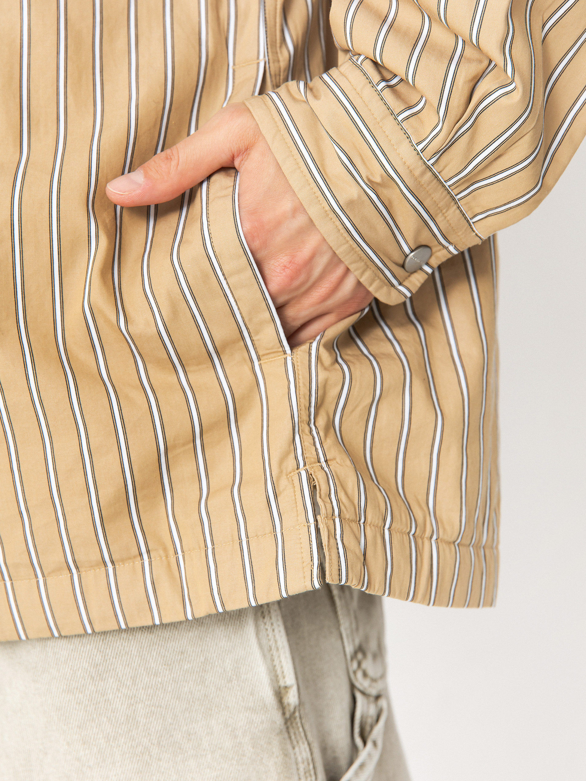 Geacă Carhartt WIP Grimsby (grimsby stripe/dusty h brown)