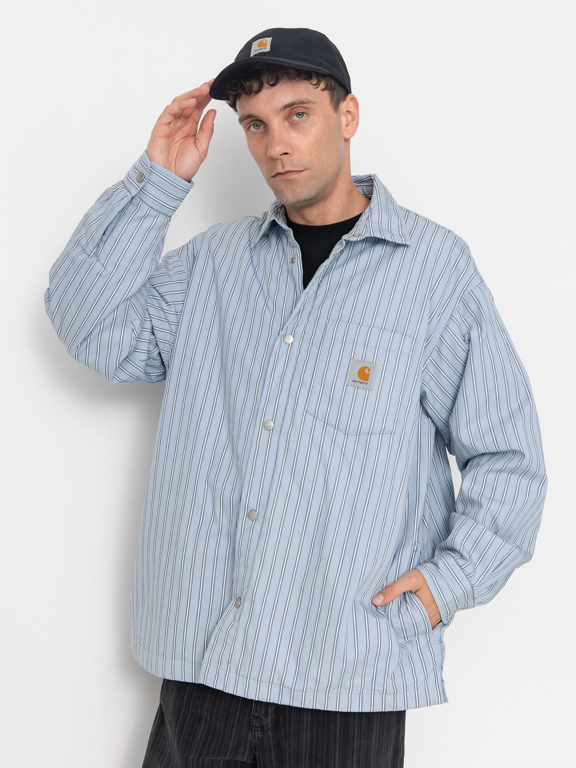 Geacu0103 Carhartt WIP Grimsby (grimsby stripe/blue fog)