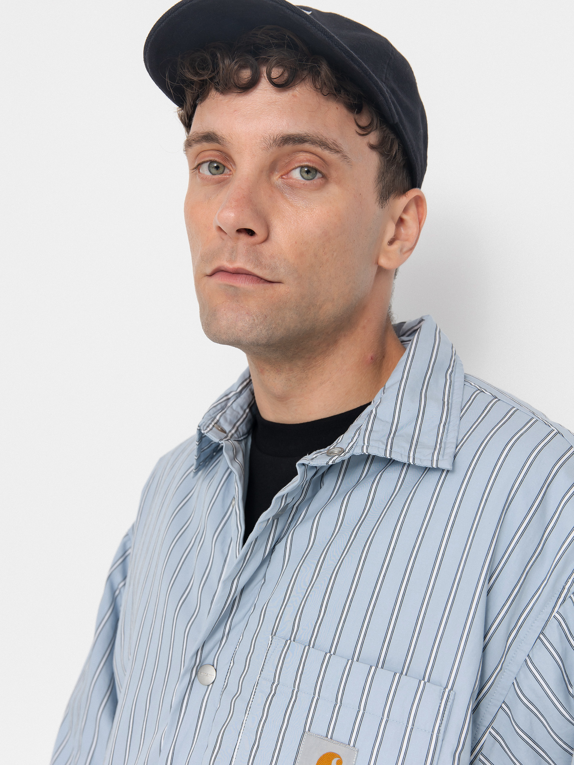 Geacă Carhartt WIP Grimsby (grimsby stripe/blue fog)