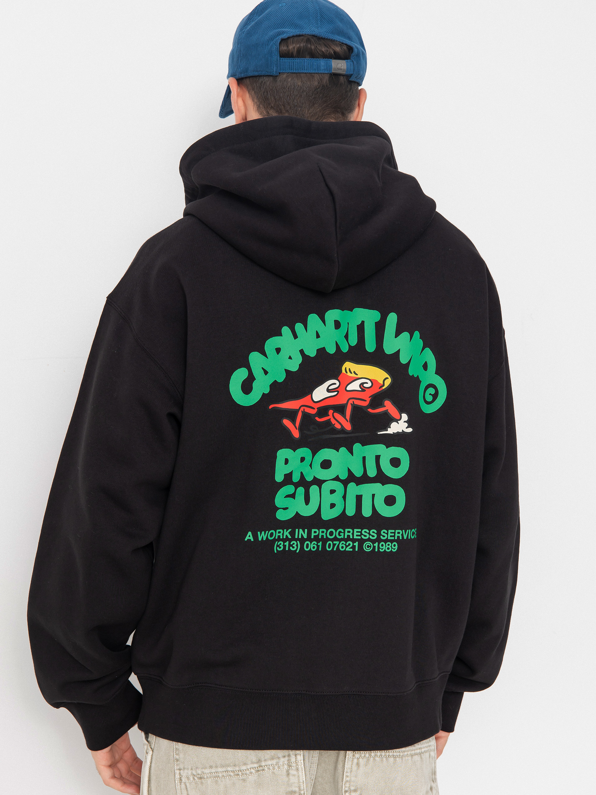 Hanorac cu glugă Carhartt WIP Pronto ZHD (black)
