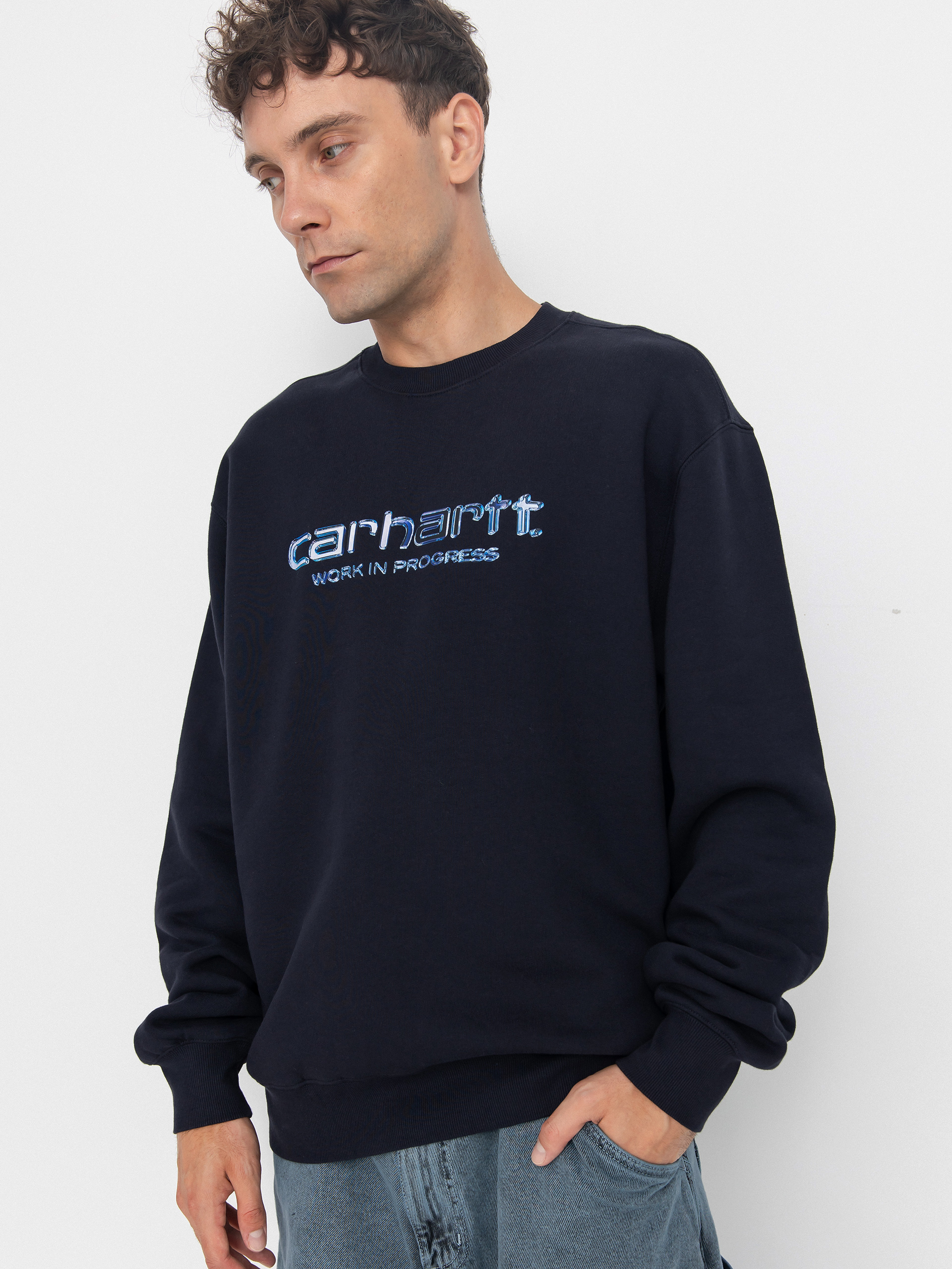 Hanorac Carhartt WIP Solar Chrome (dark navy)