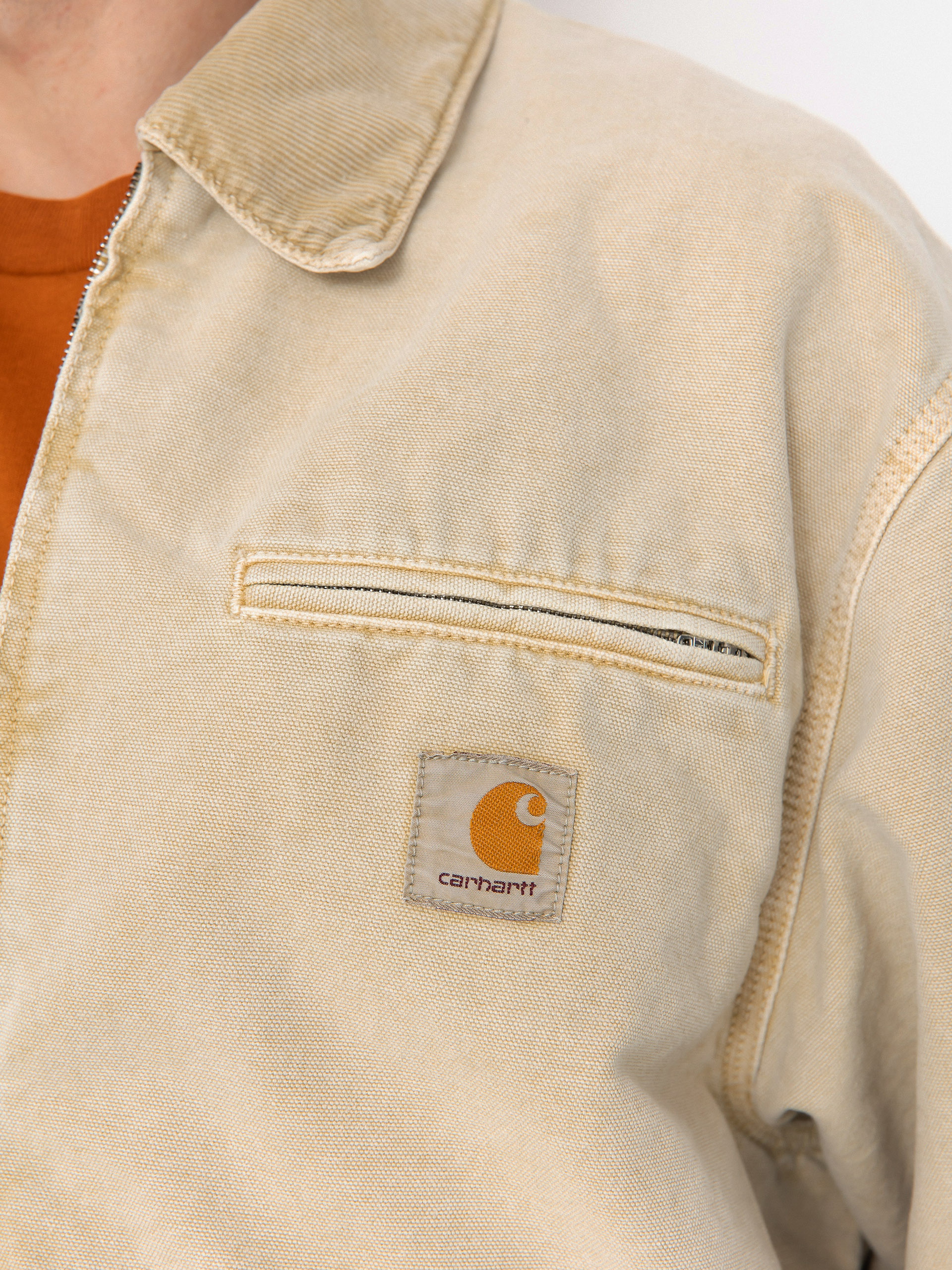Geacă Carhartt WIP OG Detroit (dusty h brown/dusty h brown/chalk wash)