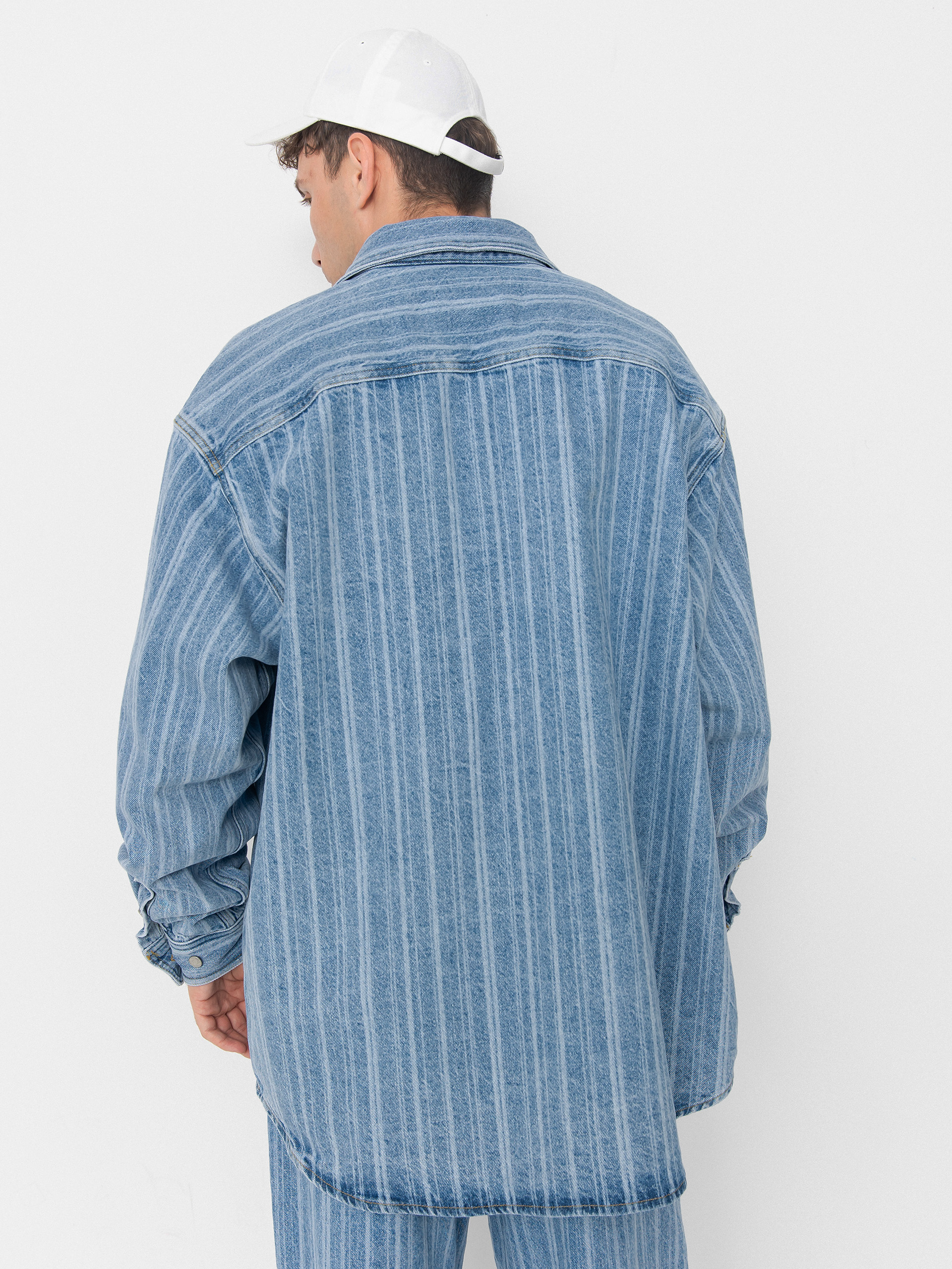 Geacă Carhartt WIP Rylan (rylan stripe/blue/stone bleached)