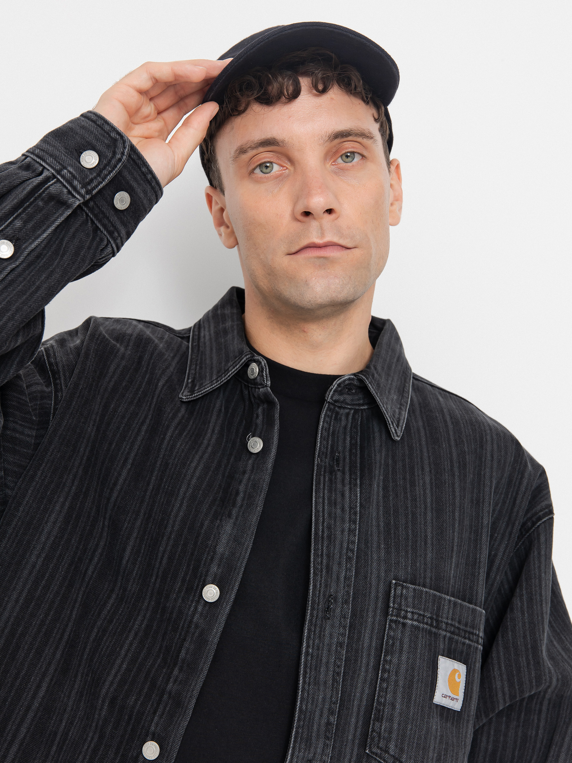 Geacă Carhartt WIP Rylan (rylan stripe/black/stone washed)