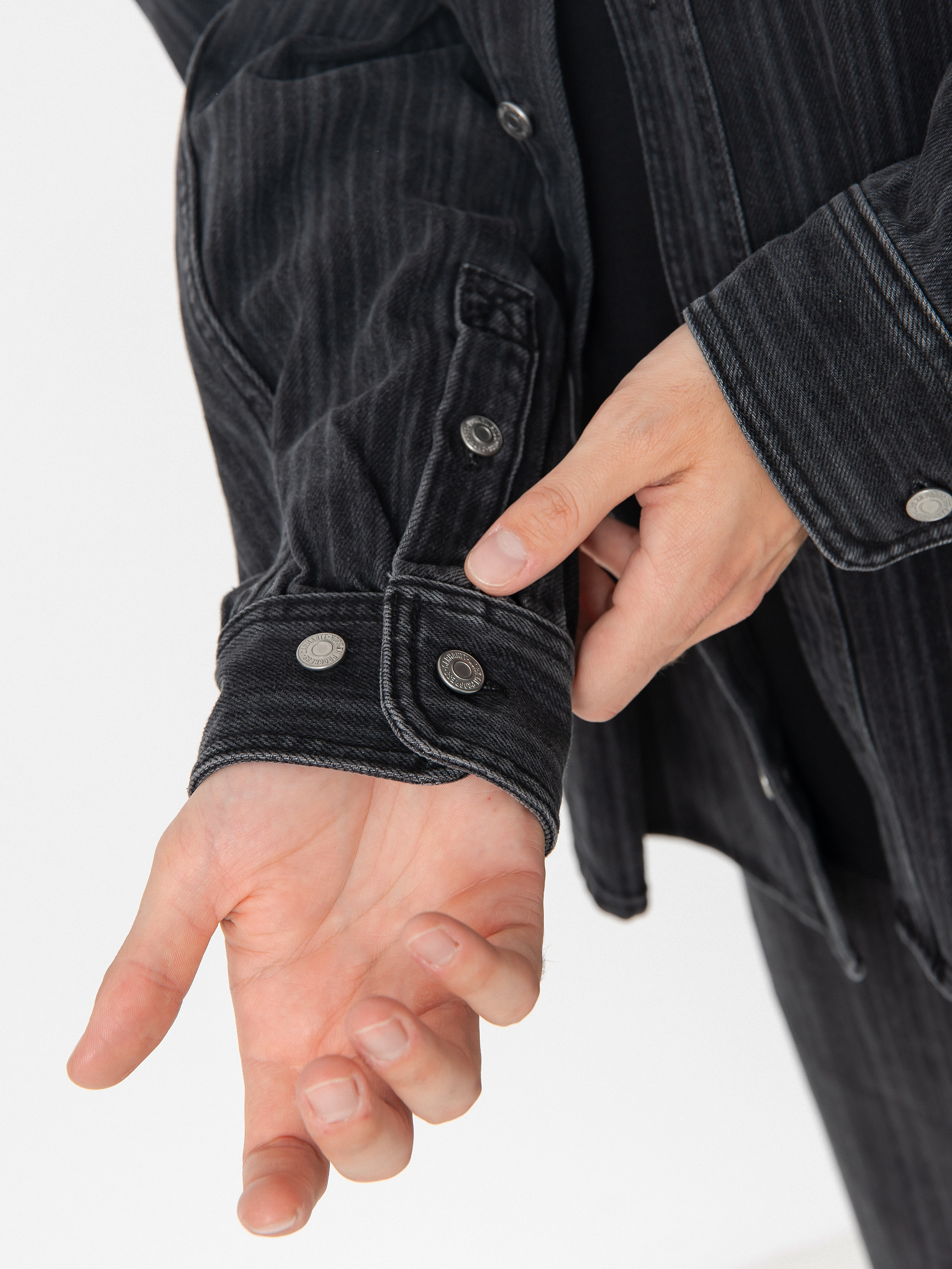 Geacă Carhartt WIP Rylan (rylan stripe/black/stone washed)