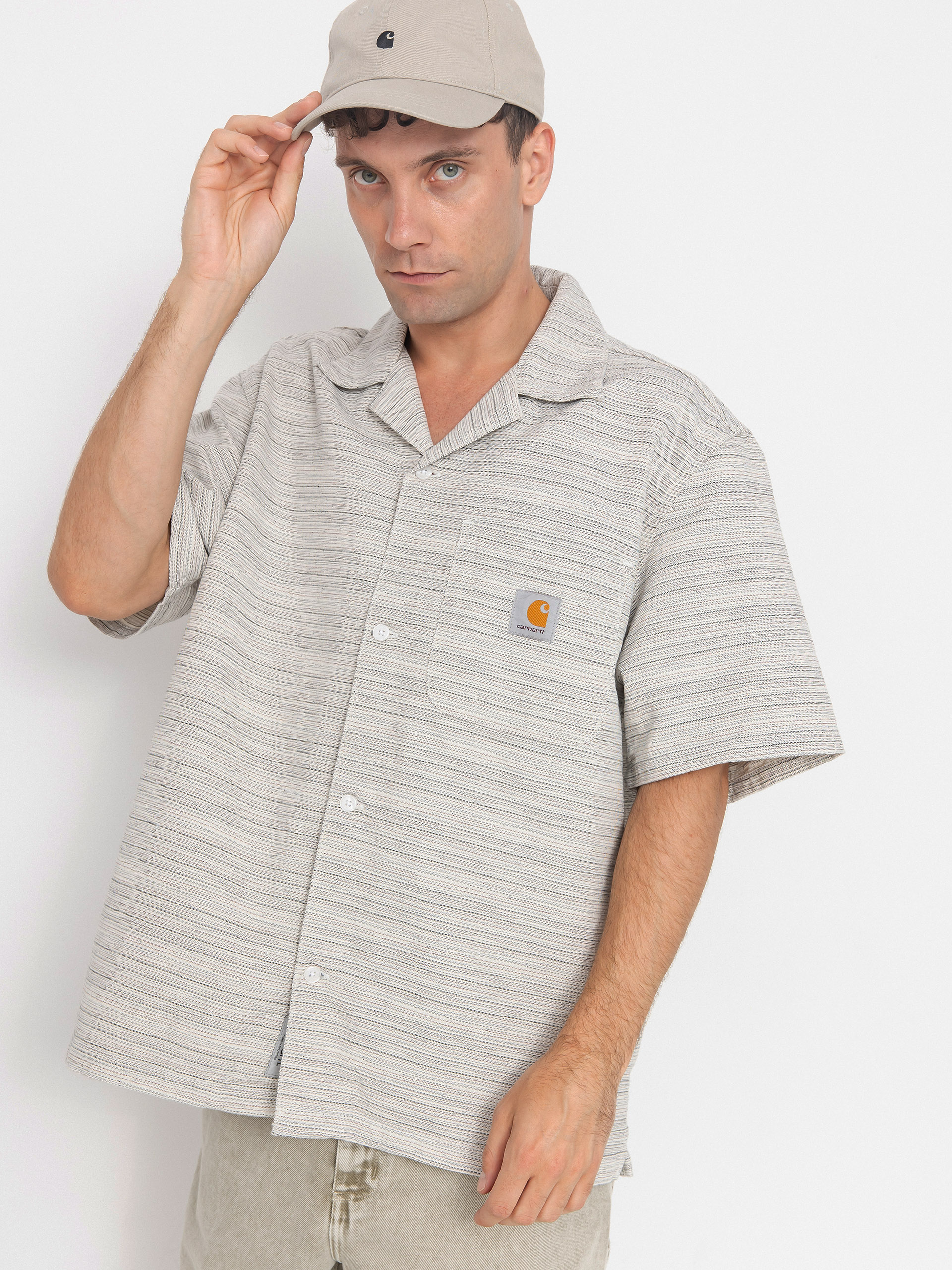 Cămașă Carhartt WIP Gellar (gellar stripe/wax/rinsed)