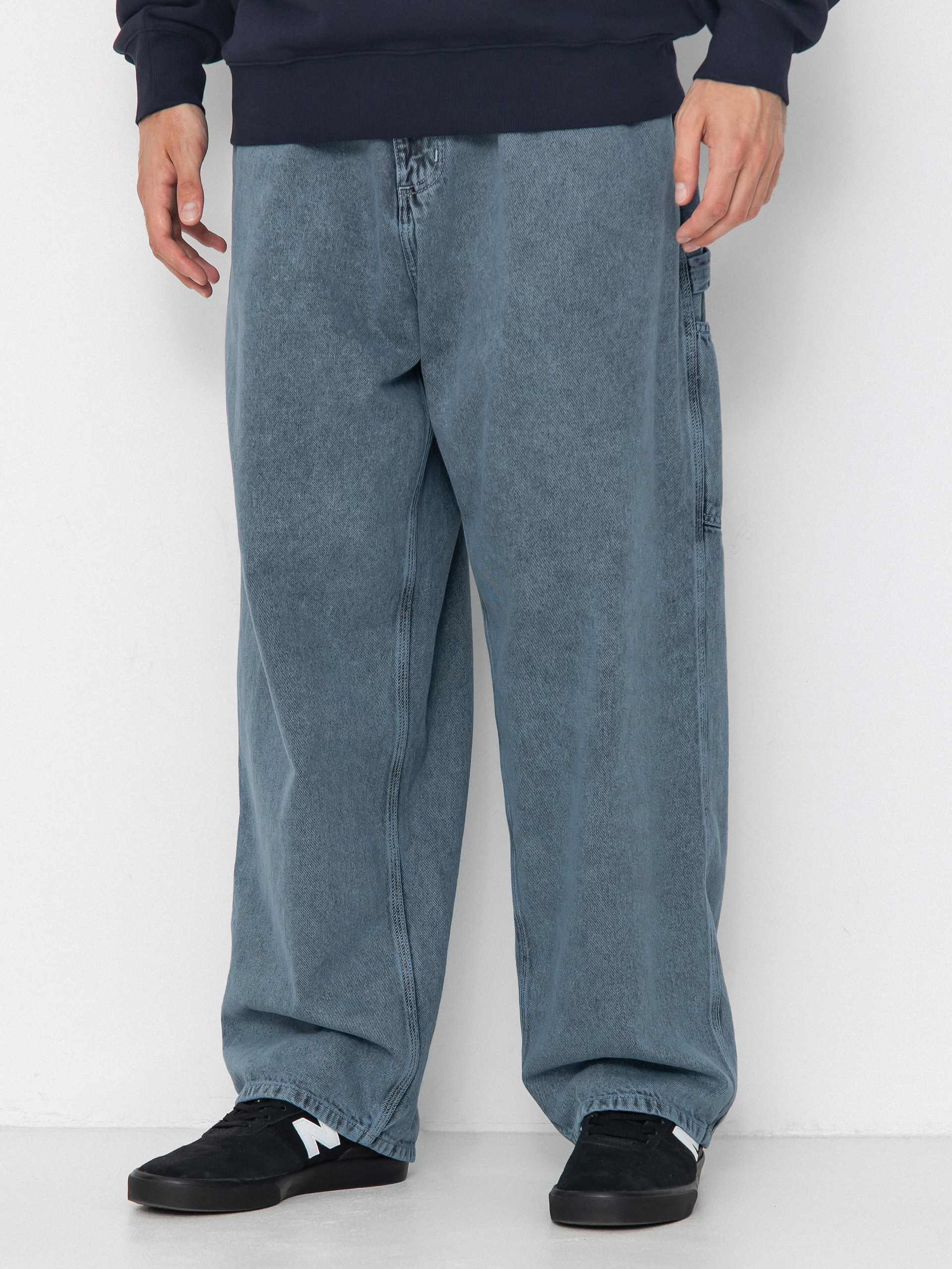 Pantaloni Carhartt WIP OG Single Knee (black/blue fog/garment dyed)