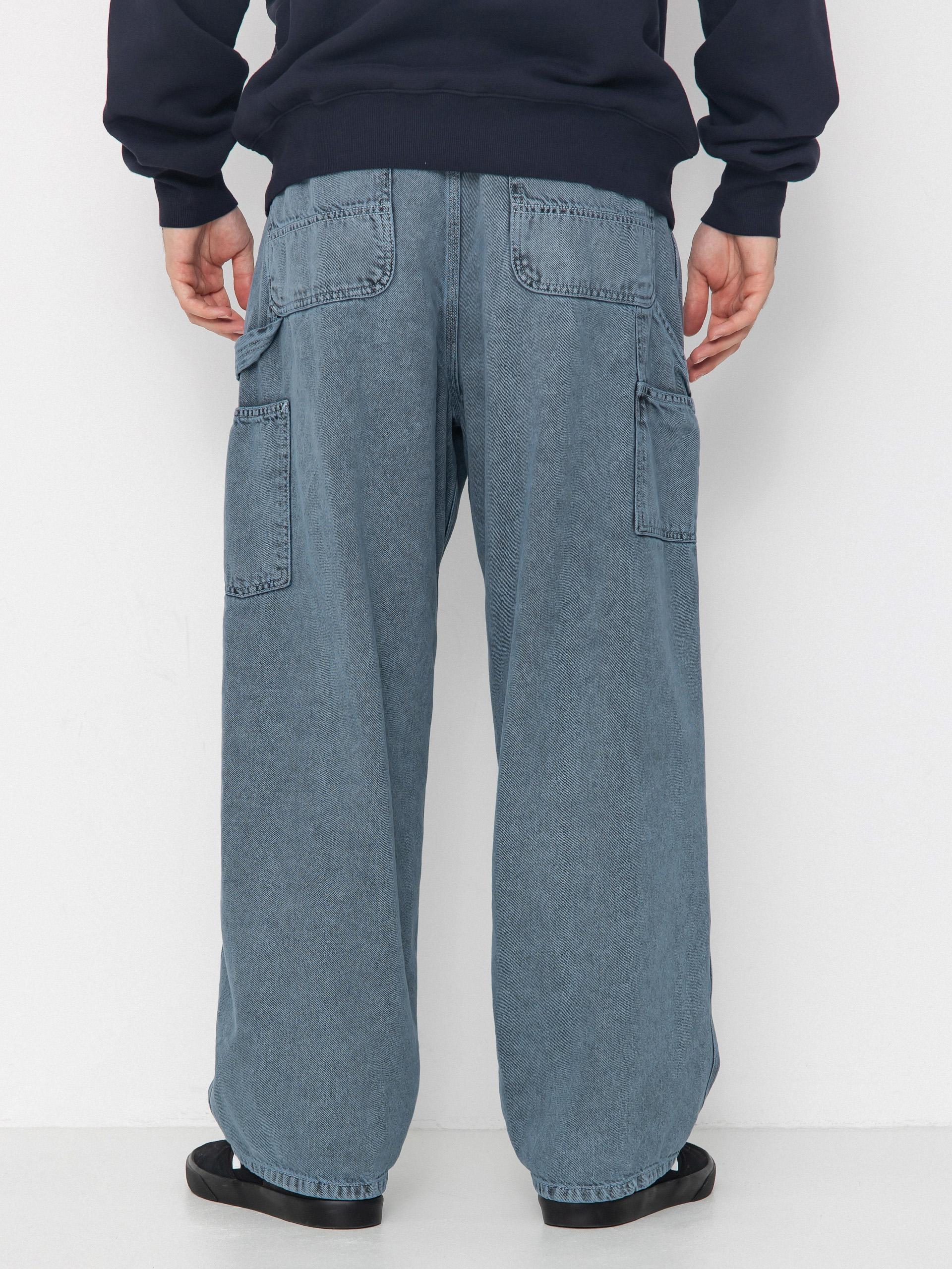 Pantaloni Carhartt WIP OG Single Knee (black/blue fog/garment dyed)