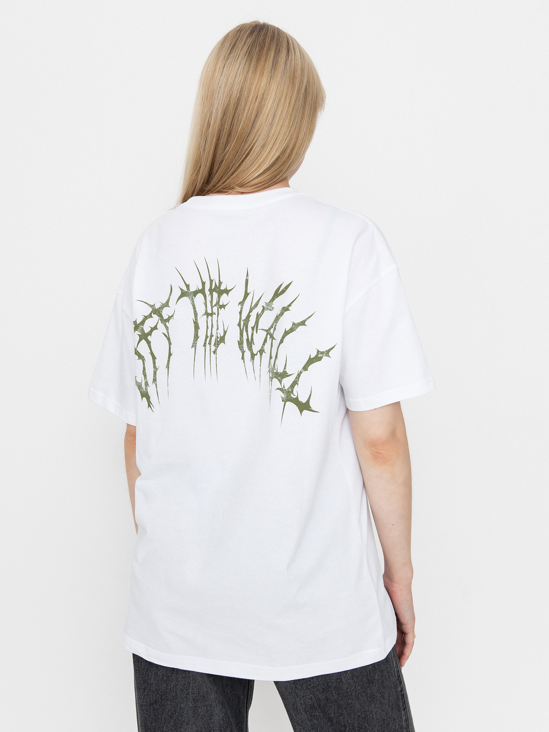 Tricou Vans Metal University Oversized Wmn (white)