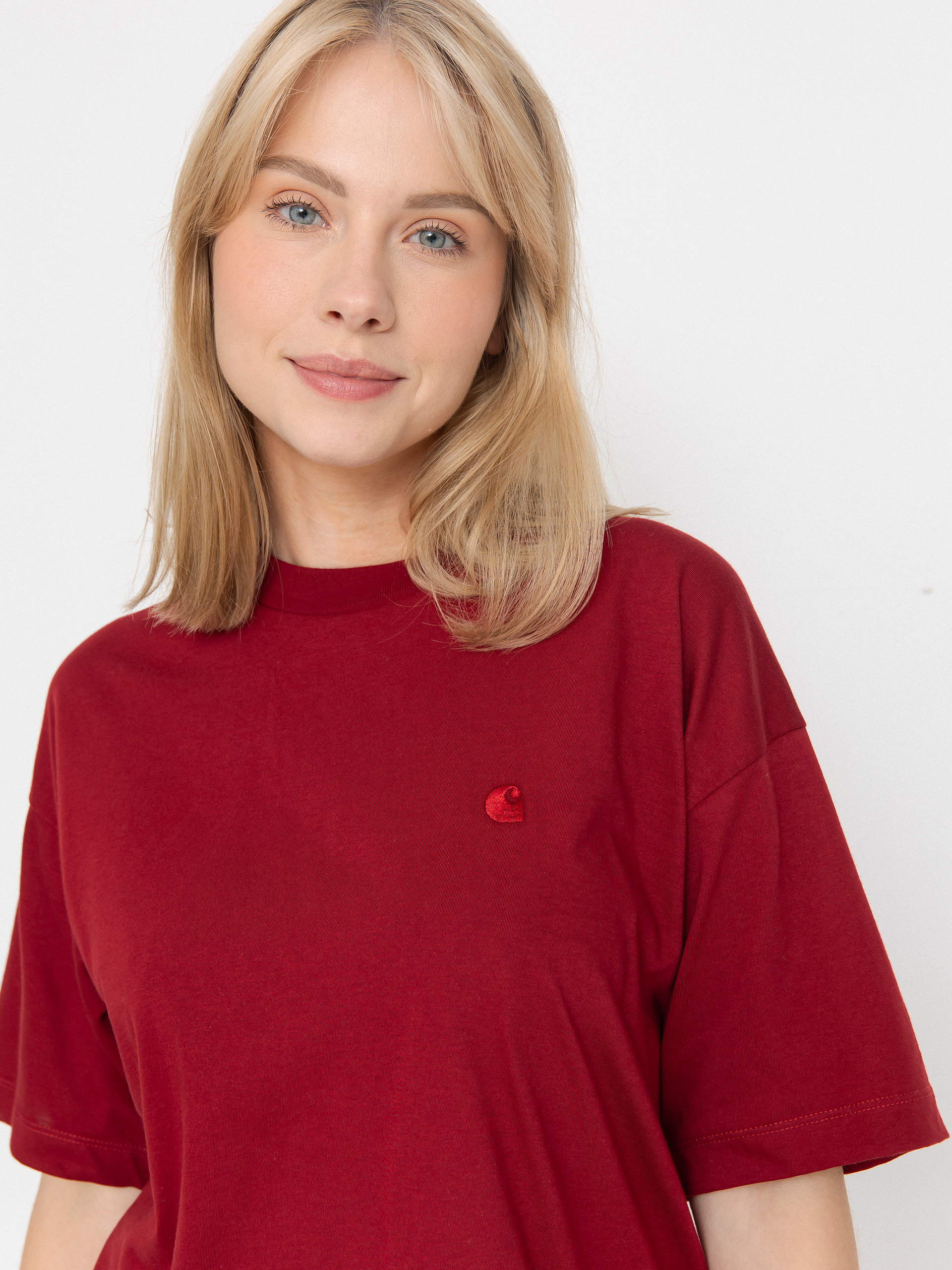 Tricou Carhartt WIP Chester Wmn (scarlet)