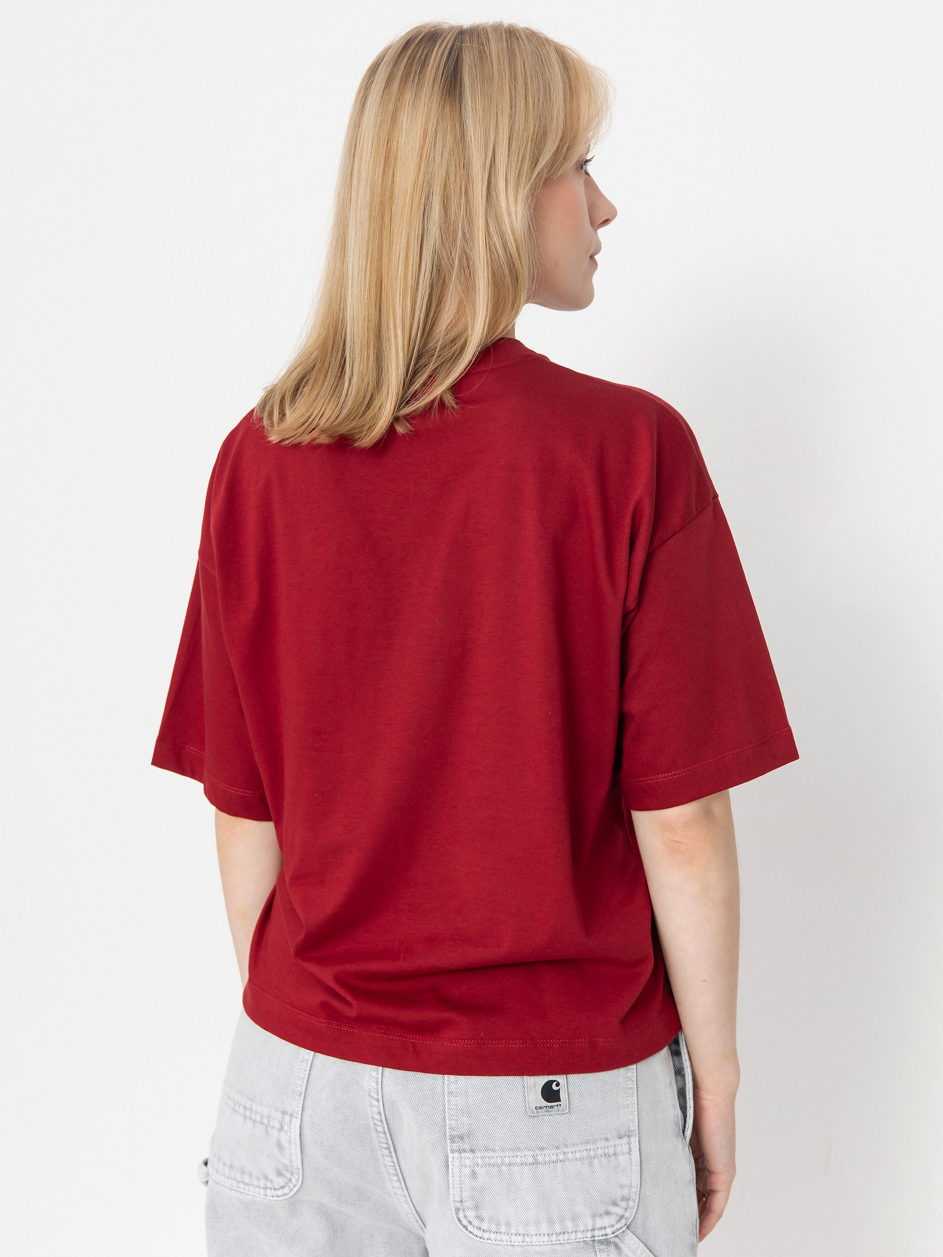 Tricou Carhartt WIP Chester Wmn (scarlet)