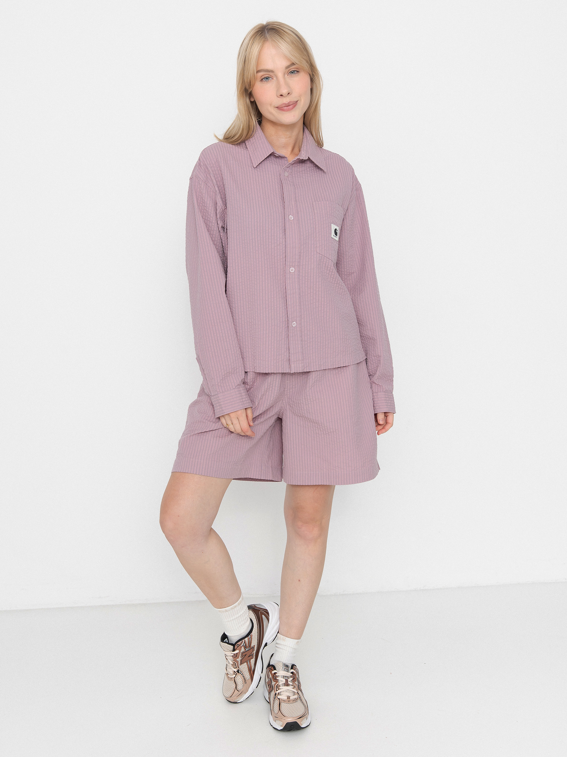 Cămașă Carhartt WIP Toland Wmn (toland stripe/pink fog)