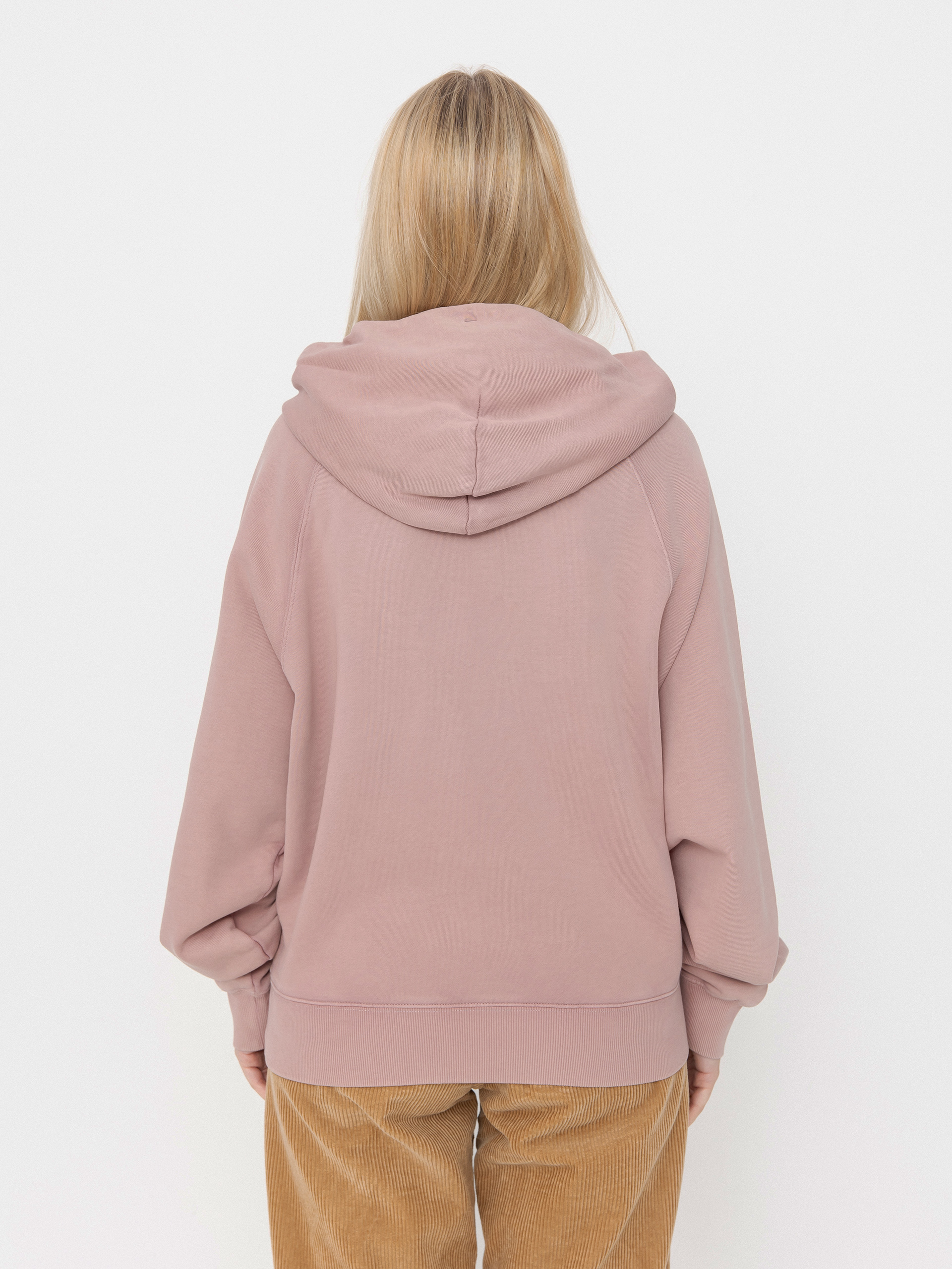 Hanorac cu glugă Carhartt WIP Hudson HD Wmn (daphne/chalk wash)