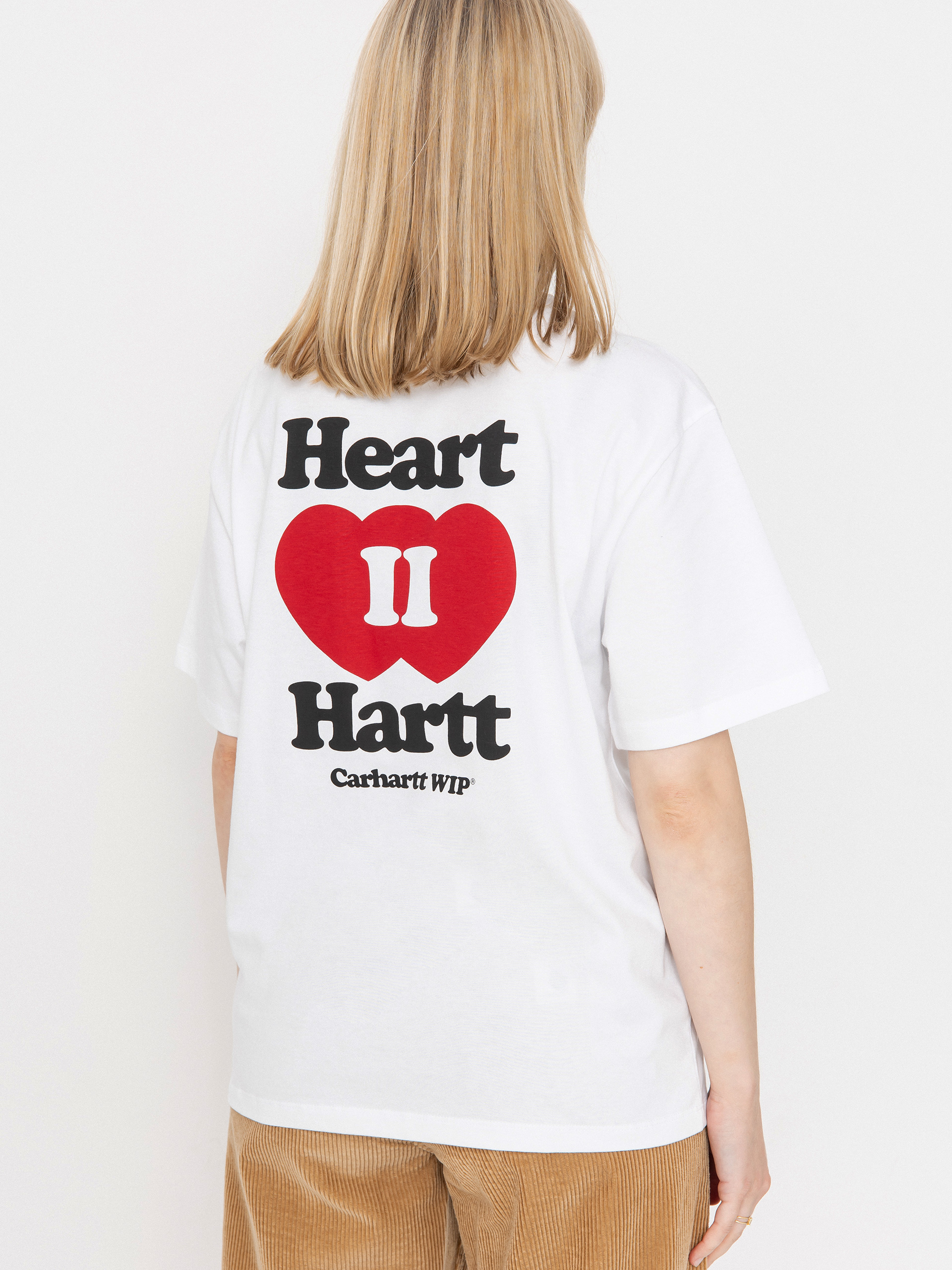 Tricou Carhartt WIP Heart II Hartt Wmn (white)
