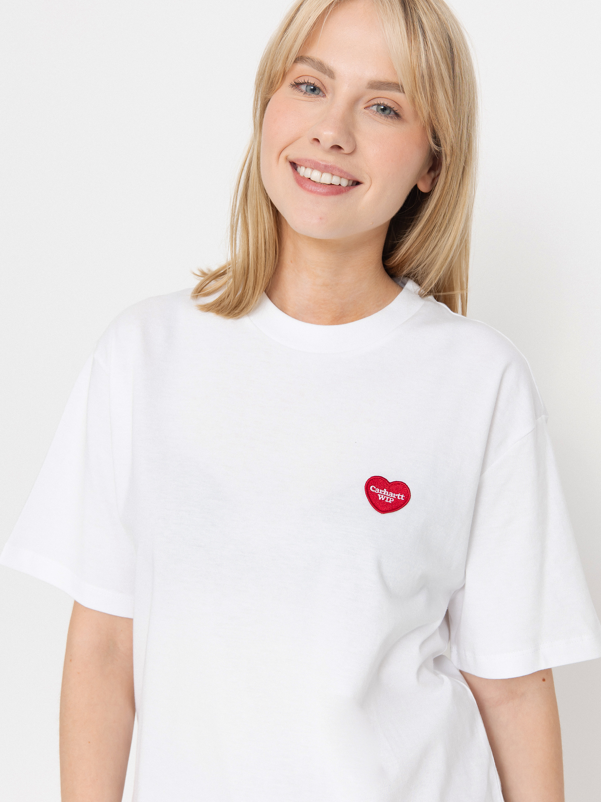 Tricou Carhartt WIP Heart II Hartt Wmn (white)