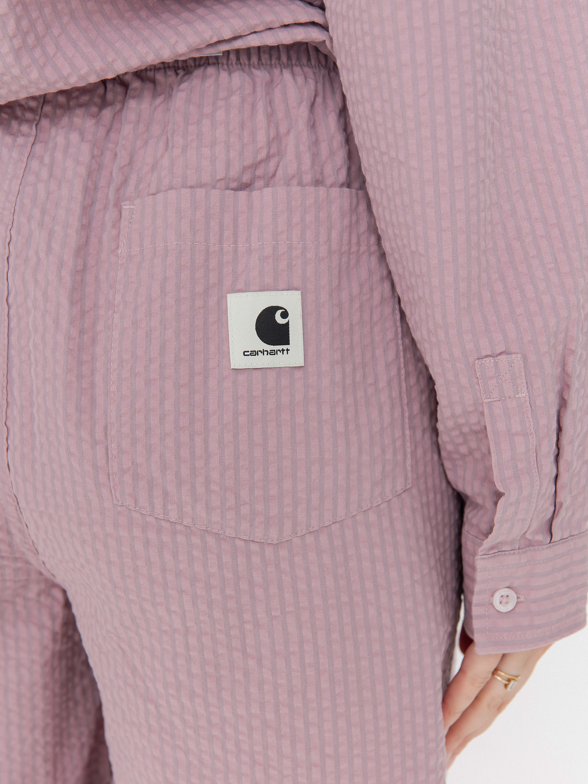 Pantaloni scurți Carhartt WIP Toland Wmn (toland stripe/pink fog)