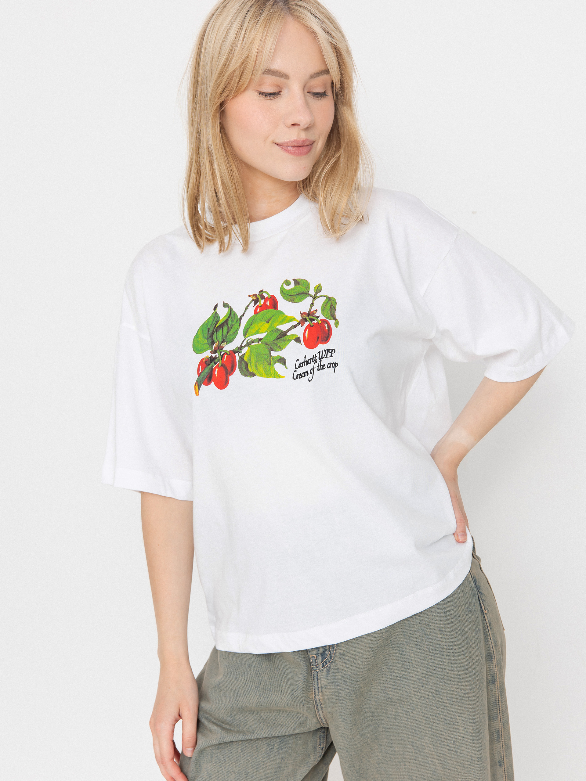 Tricou Carhartt WIP Cream Of The Crop Wmn (white)