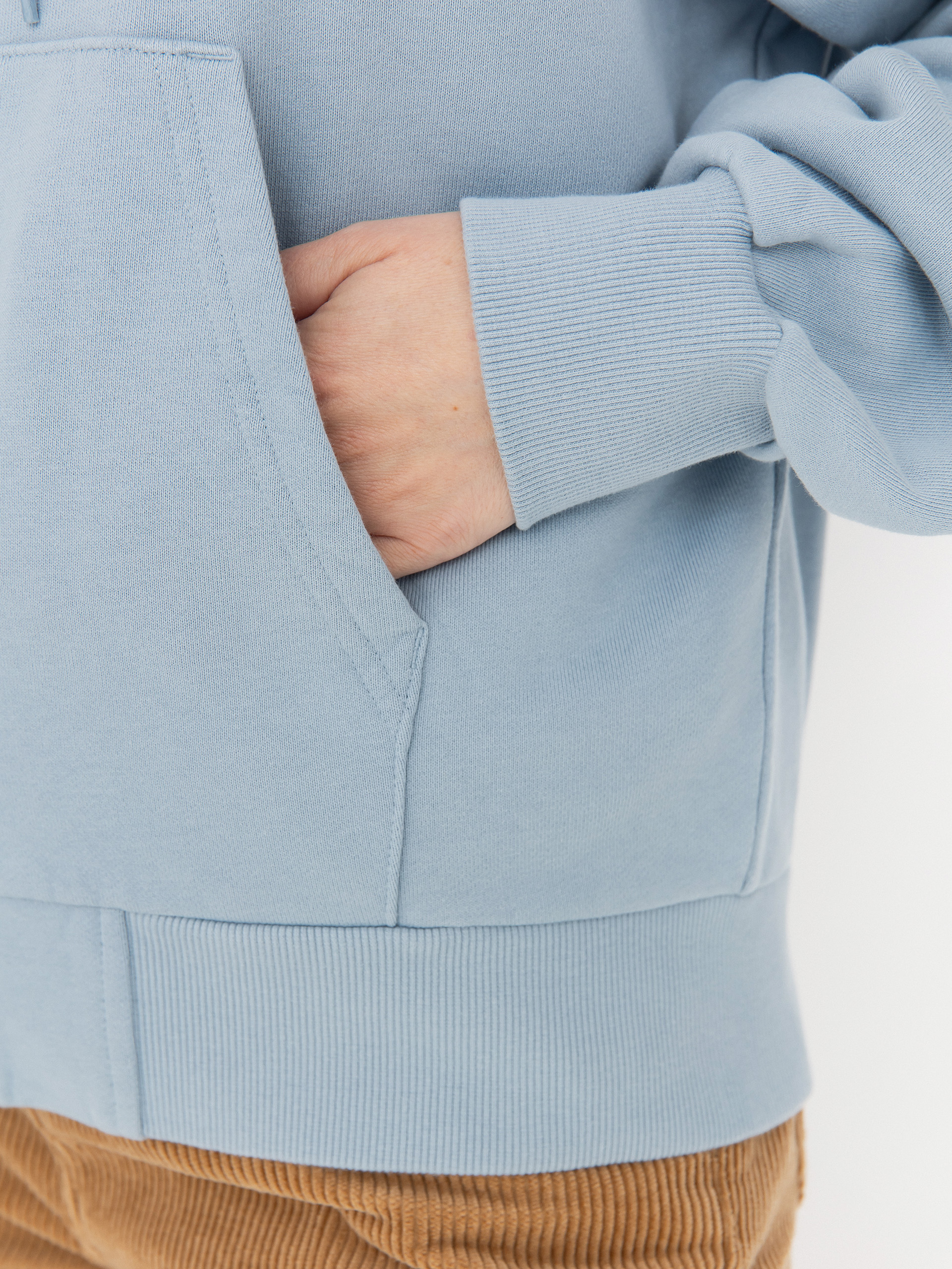 Hanorac cu glugă Carhartt WIP Heart II Hartt ZHD Wmn (blue fog)