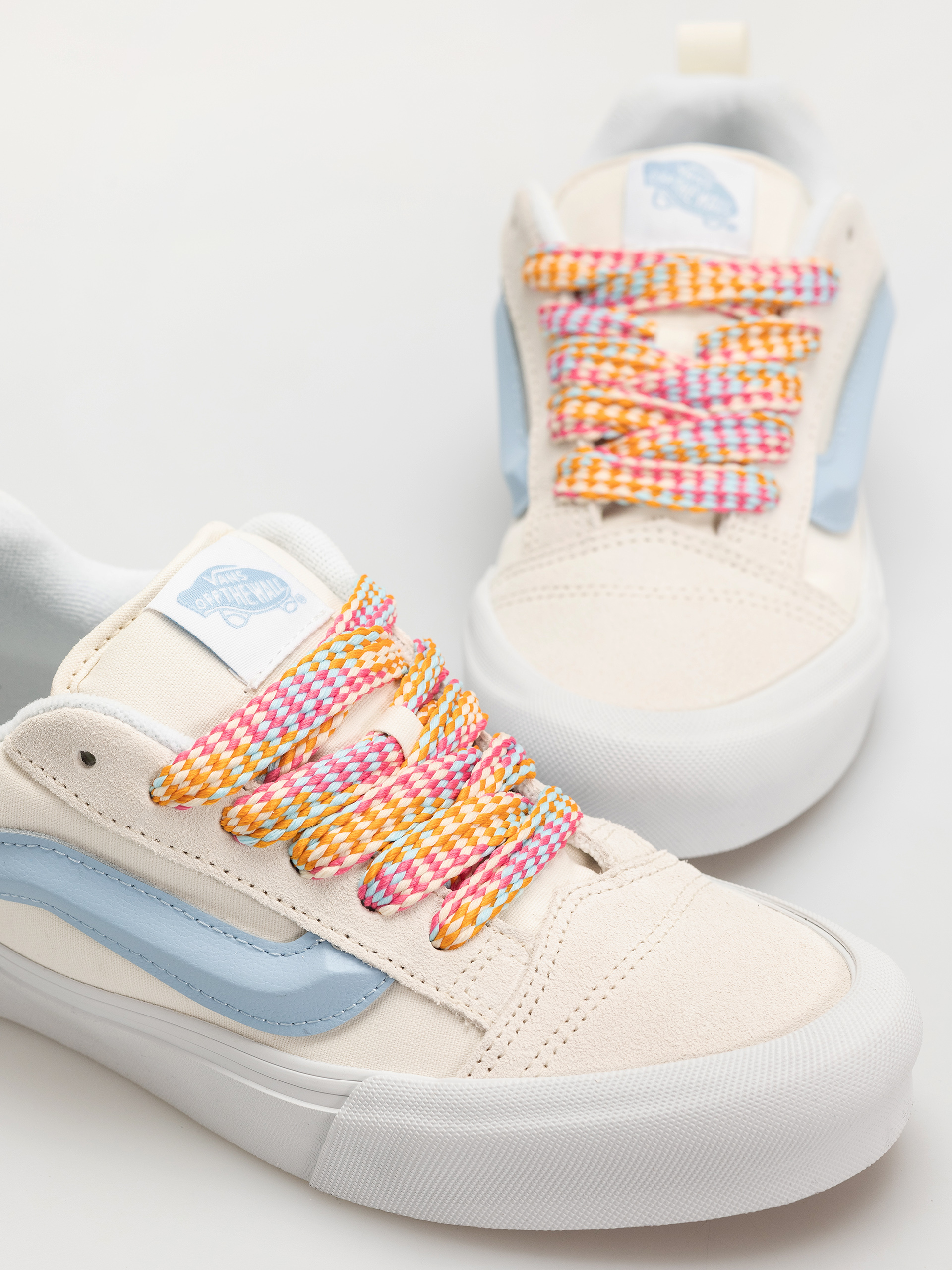 Pantofi Vans Knu Skool (oversized lace white/blue)