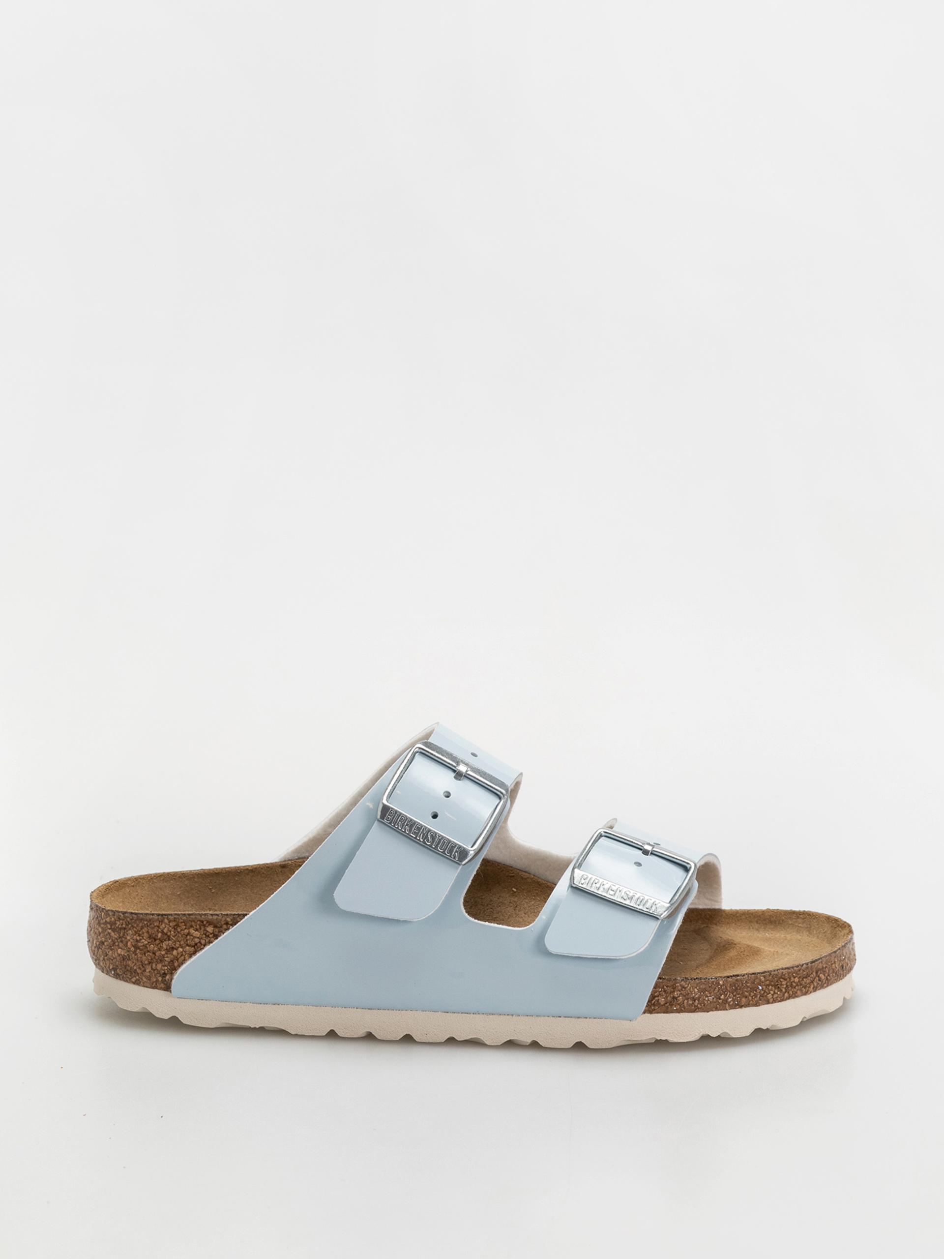 Șlapi Birkenstock Arizona Briko Flor Narrow Wmn (patent baby blue)