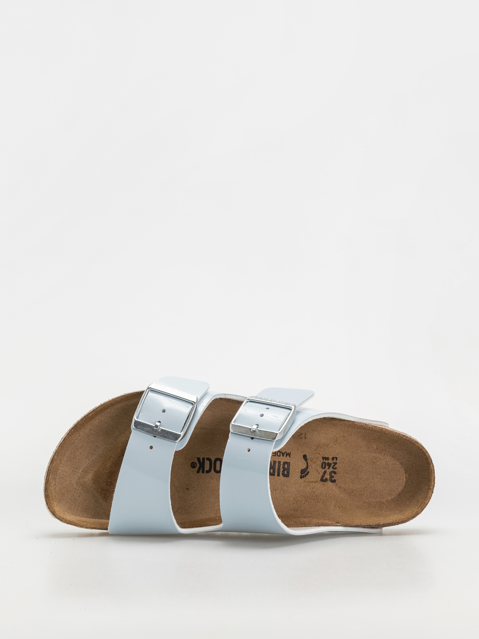 Șlapi Birkenstock Arizona Briko Flor Narrow Wmn (patent baby blue)