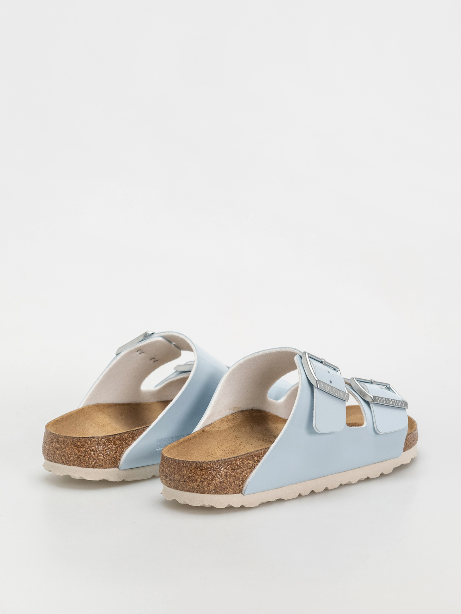 Șlapi Birkenstock Arizona Briko Flor Narrow Wmn (patent baby blue)
