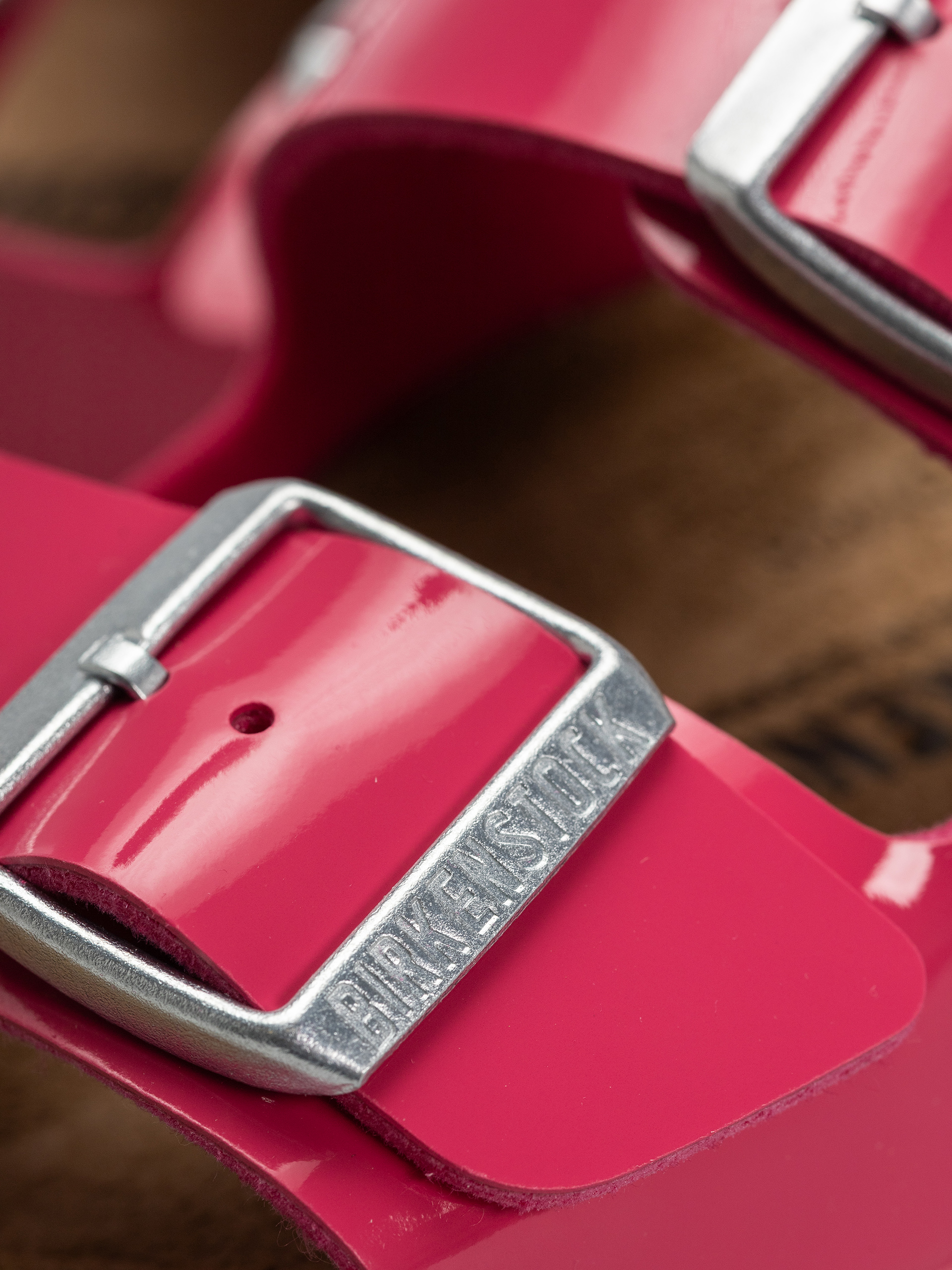 Șlapi Birkenstock Arizona Briko Flor Narrow Wmn (patent fuchsia tulip)