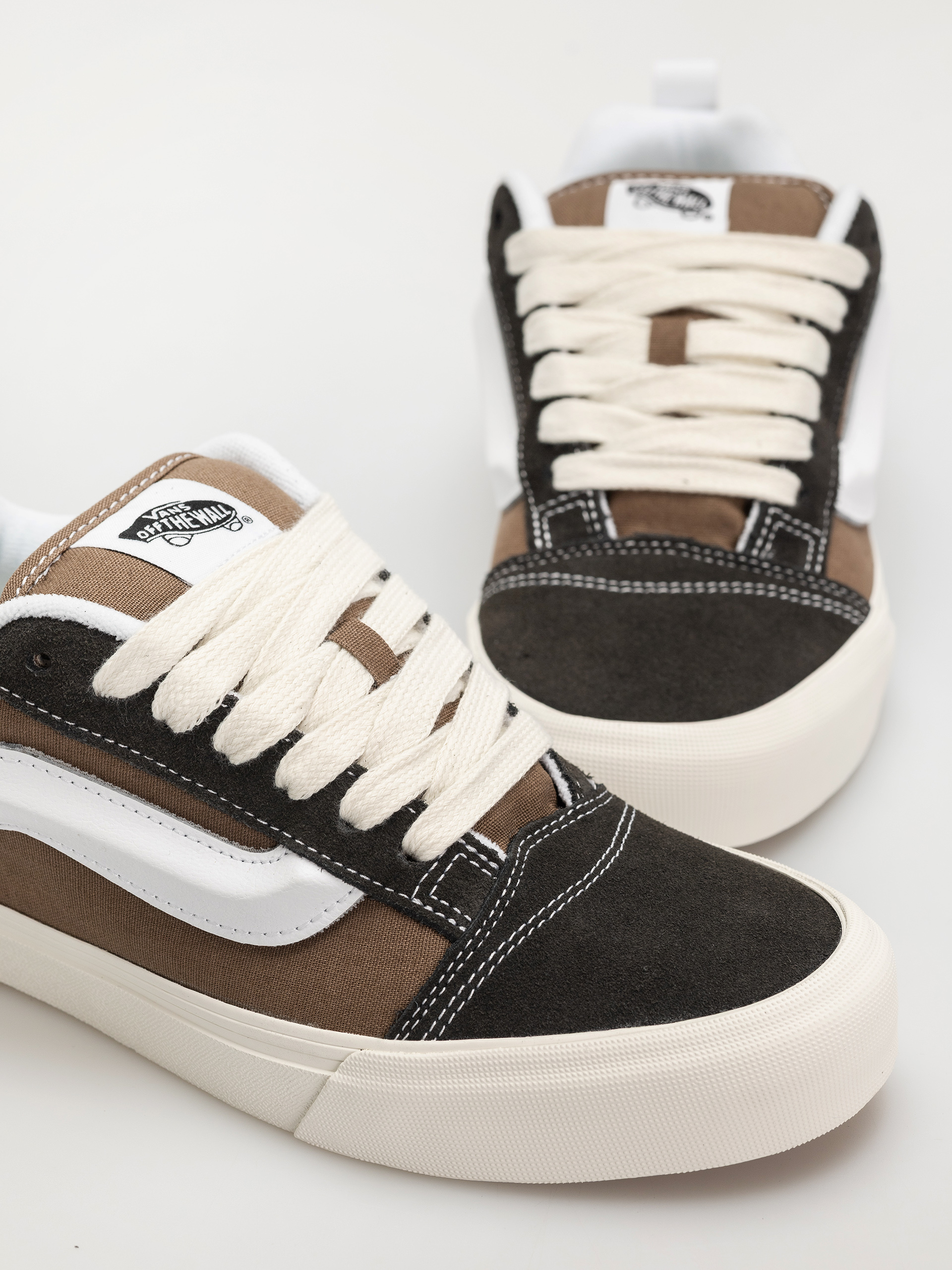 Pantofi Vans Knu Skool (color blocking brown/brown)
