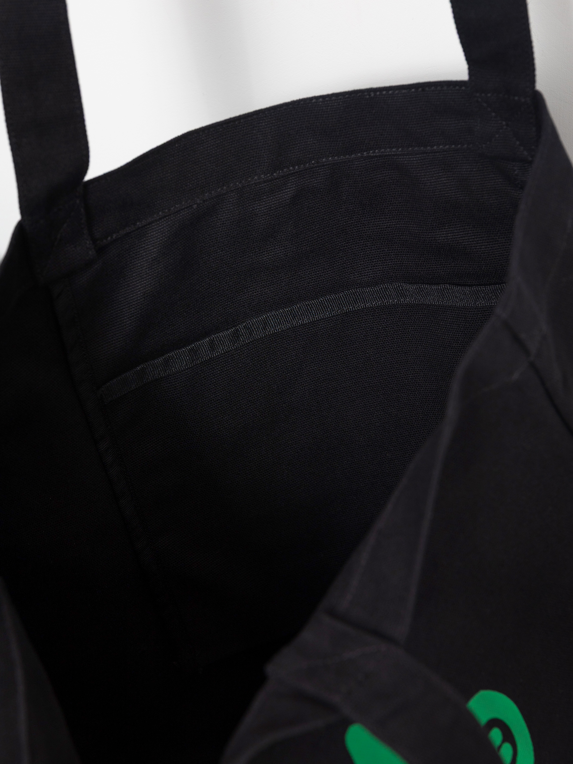 Poșetă Carhartt WIP Canvas Graphic Tote (pronto print/black)