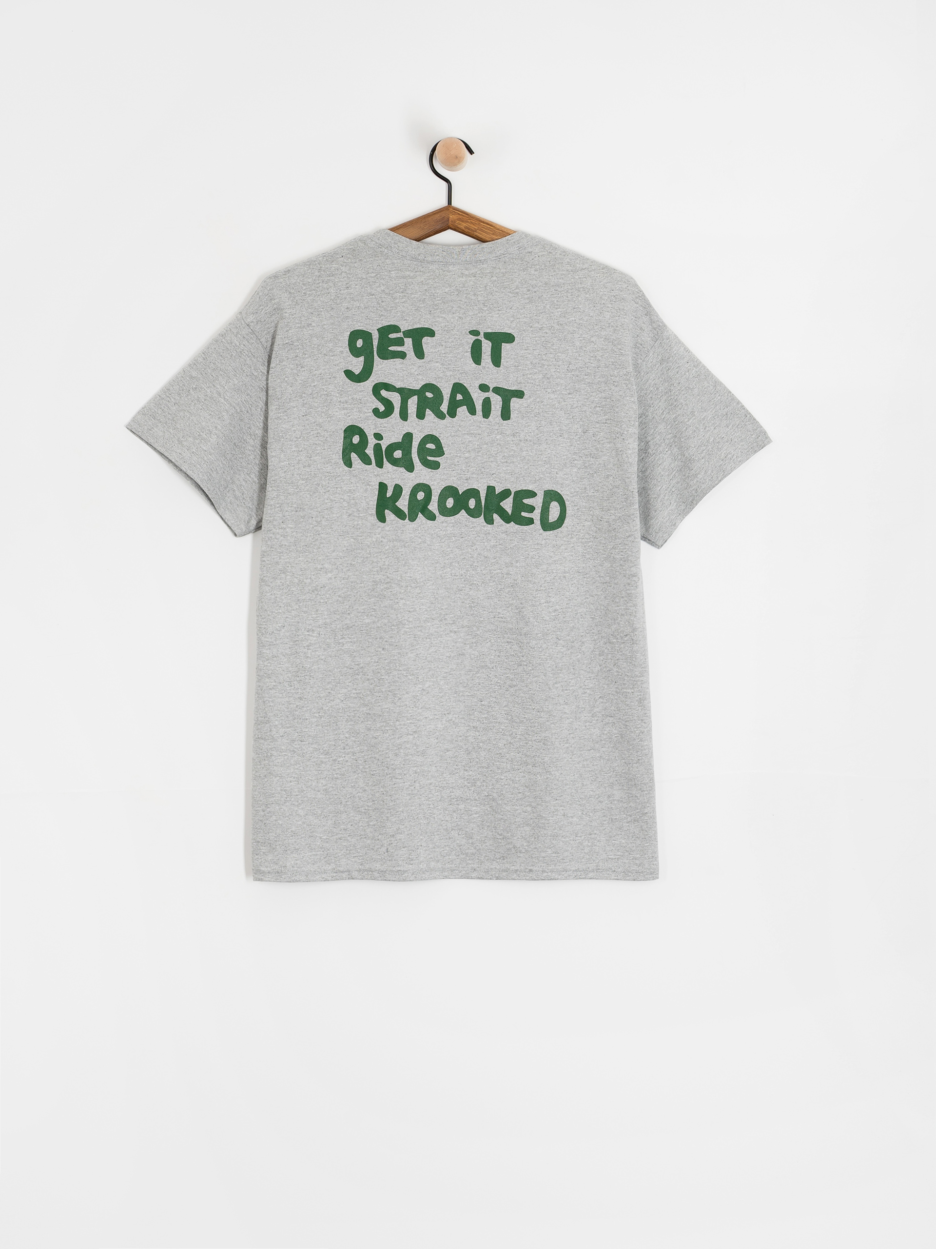 Tricou Krooked Pocket Eyes (heather grey)