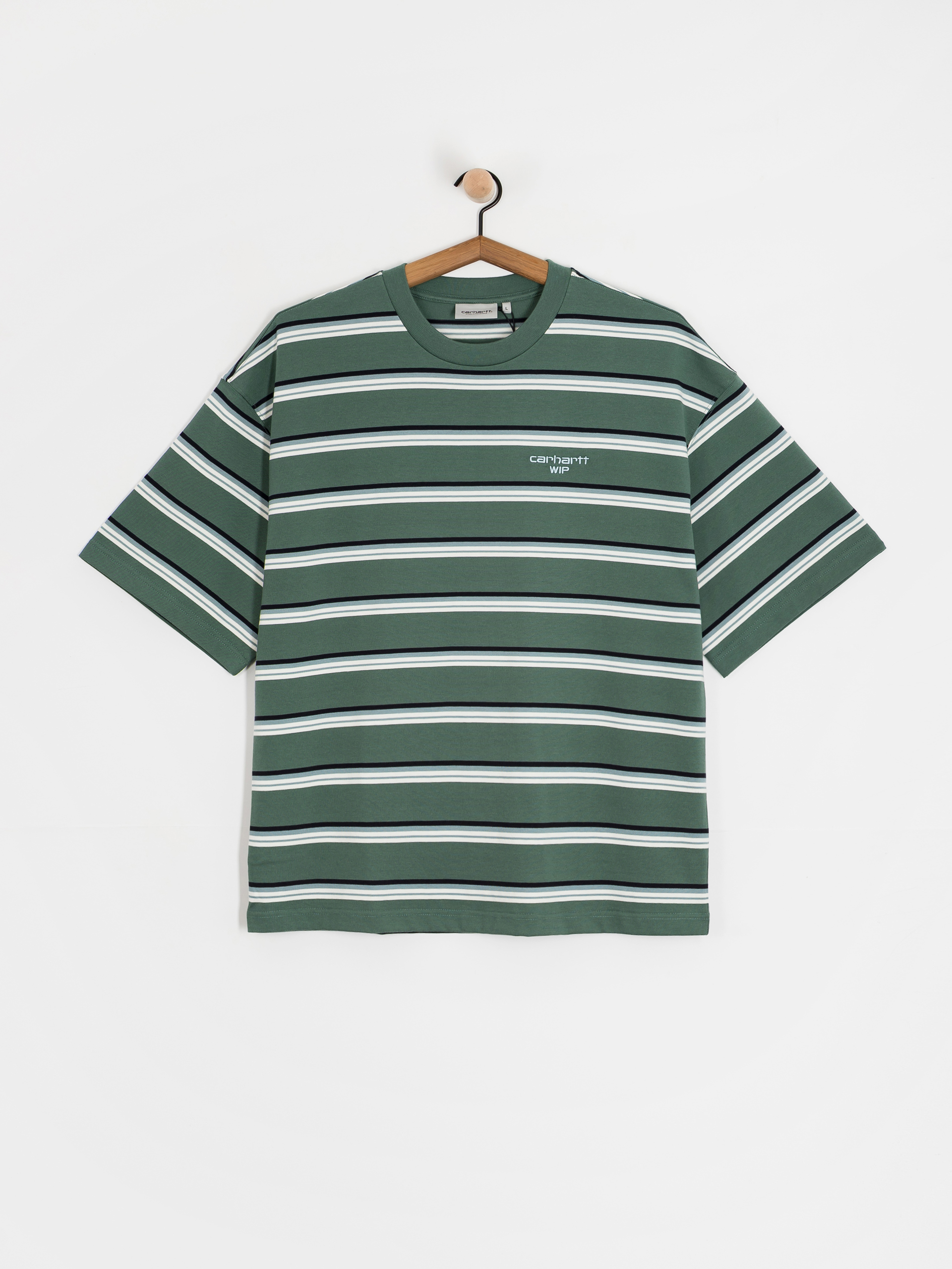 Tricou Carhartt WIP Holm (holm stripe/silver pine)