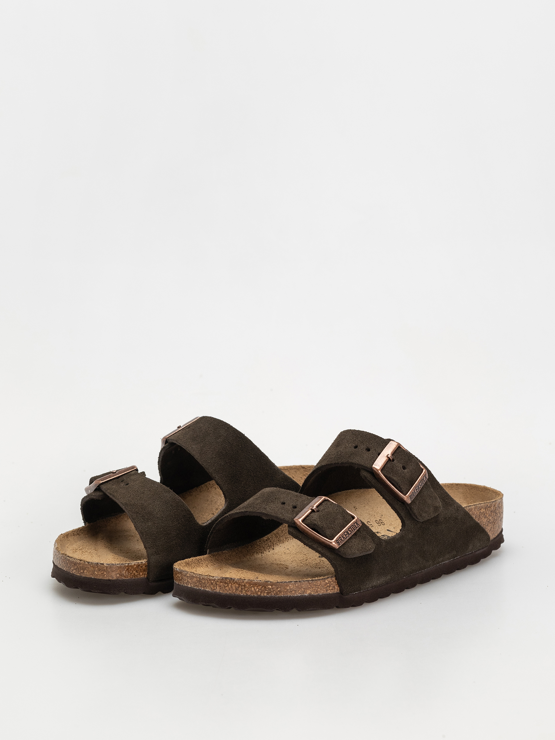 Șlapi Birkenstock Arizona Suede Leather Narrow Wmn (mocca)