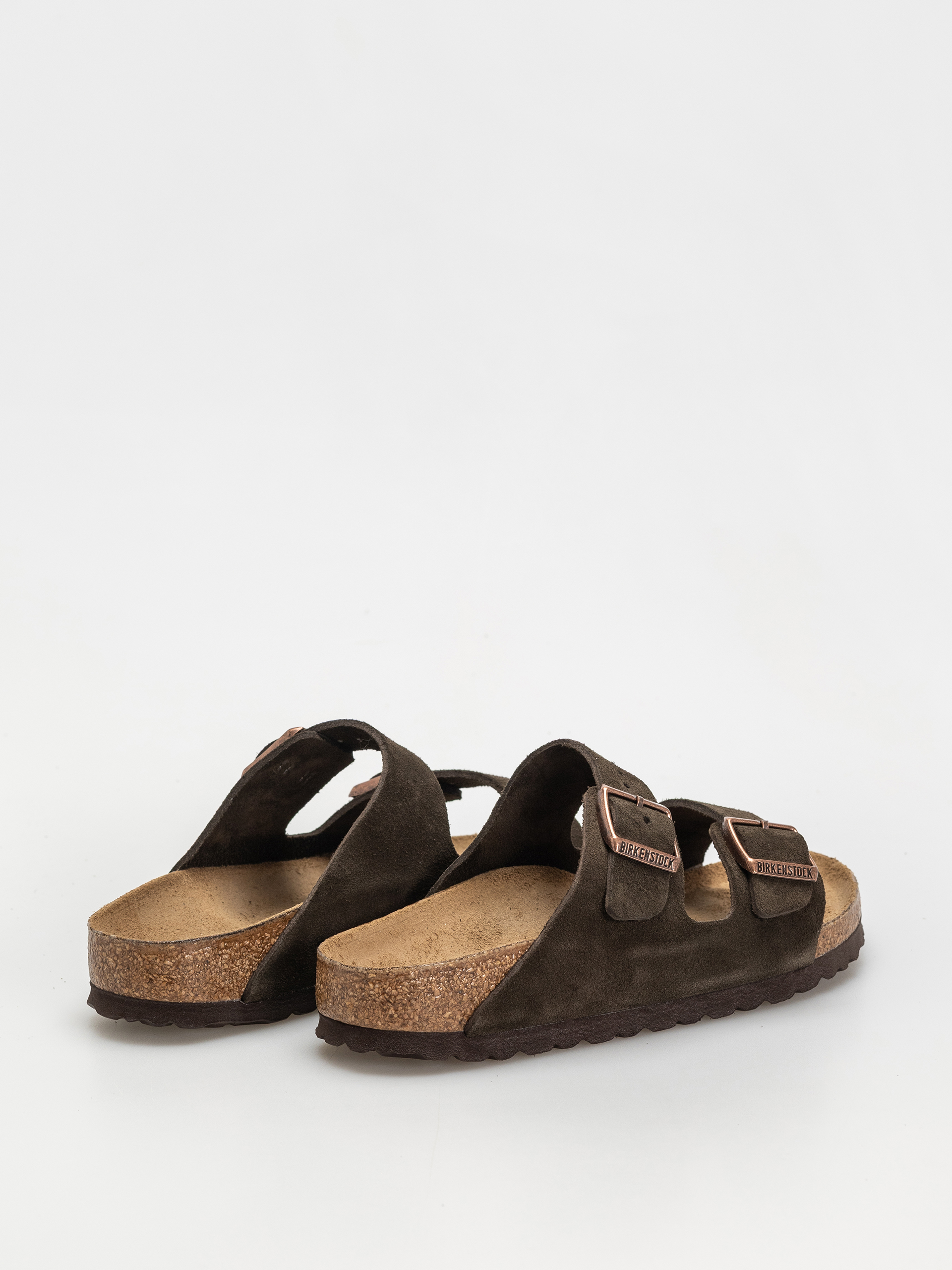 Șlapi Birkenstock Arizona Suede Leather Narrow Wmn (mocca)