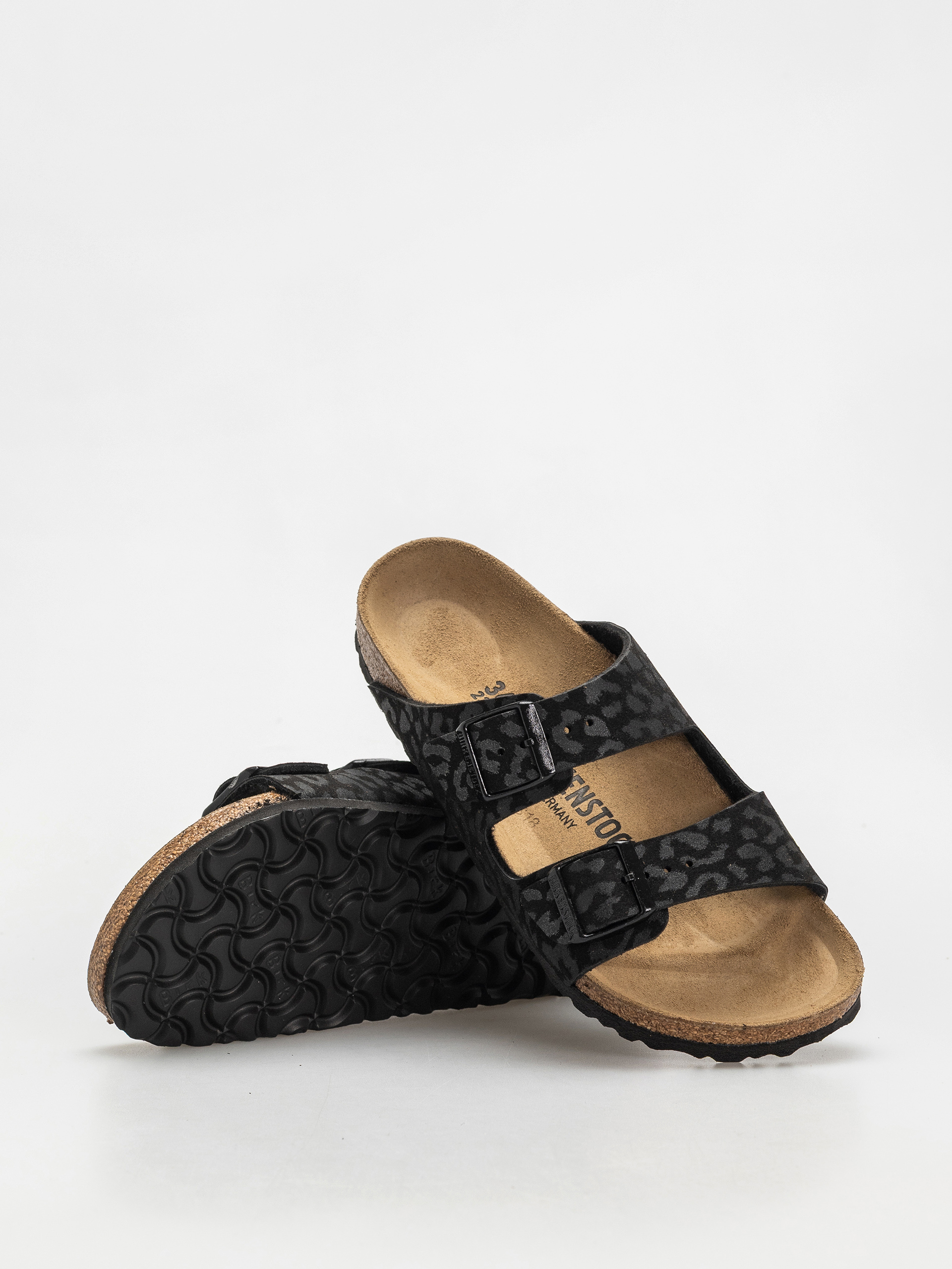 Șlapi Birkenstock Arizona Synthetics Narrow Wmn (leo black)