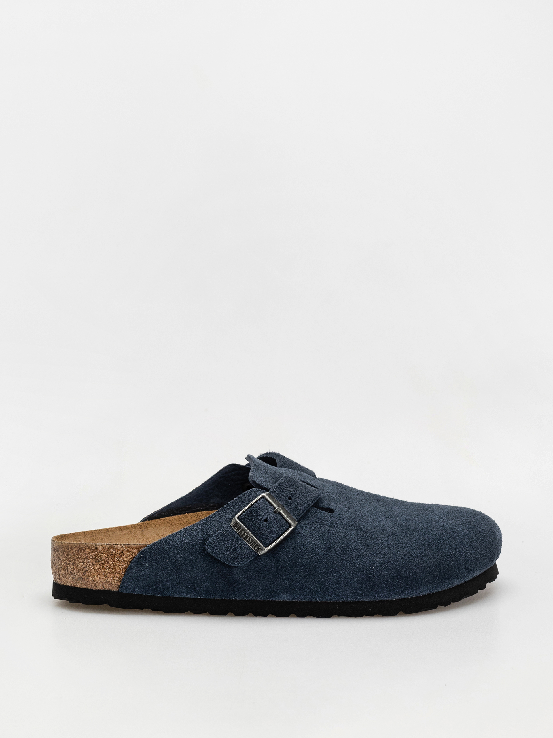 Șlapi Birkenstock Boston Suede Leather Regular (new navy)
