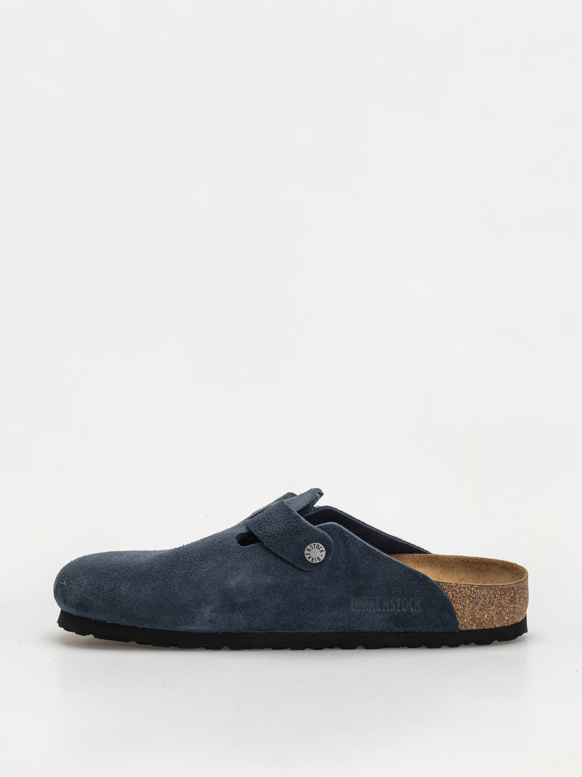 Șlapi Birkenstock Boston Suede Leather Regular (new navy)