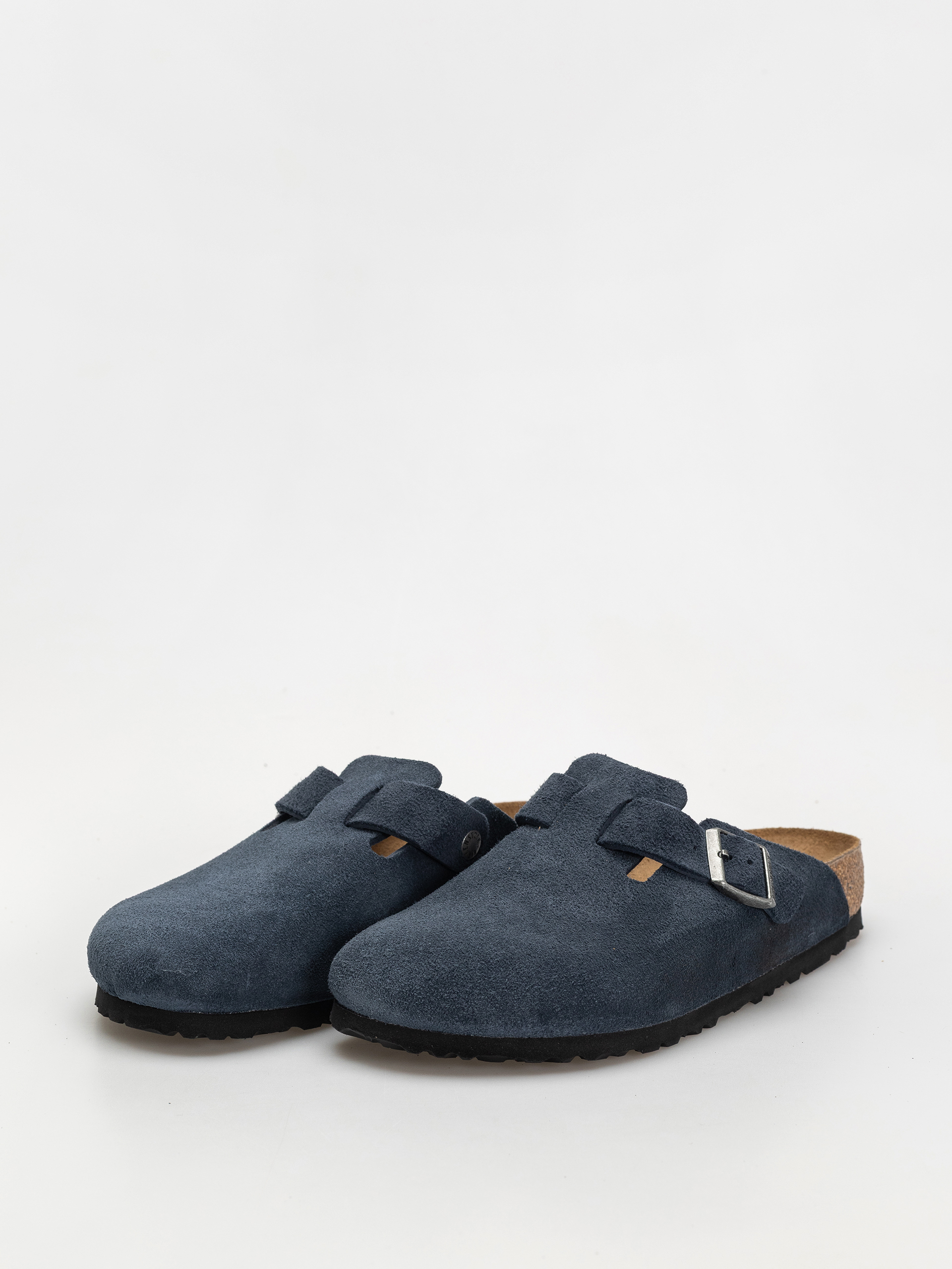 Șlapi Birkenstock Boston Suede Leather Regular (new navy)