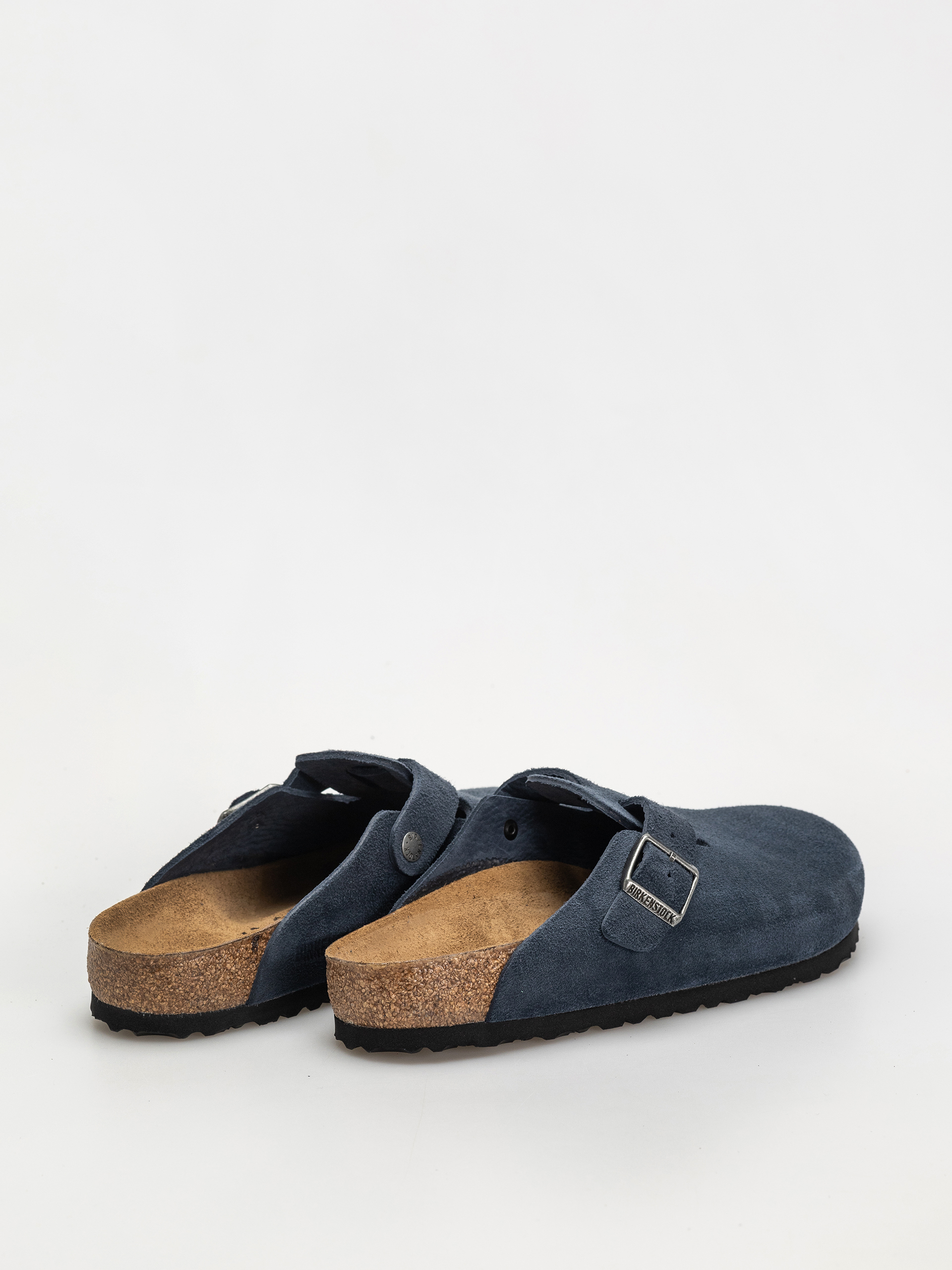 Șlapi Birkenstock Boston Suede Leather Regular (new navy)