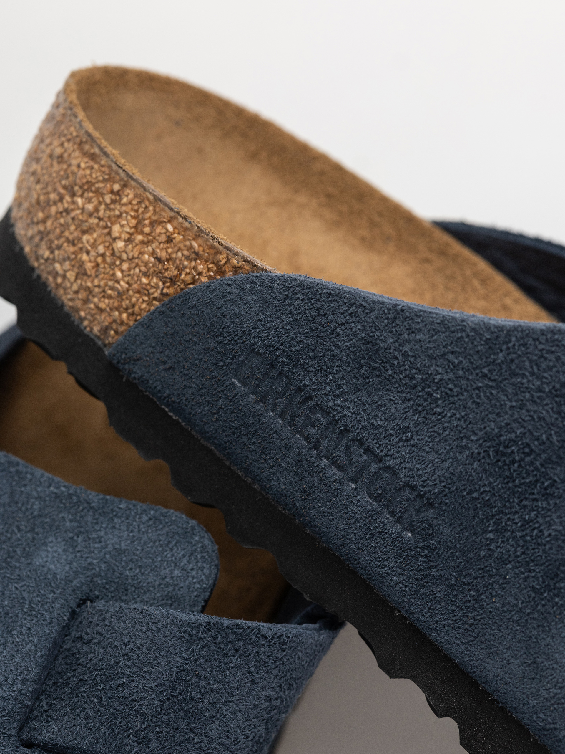 Șlapi Birkenstock Boston Suede Leather Regular (new navy)