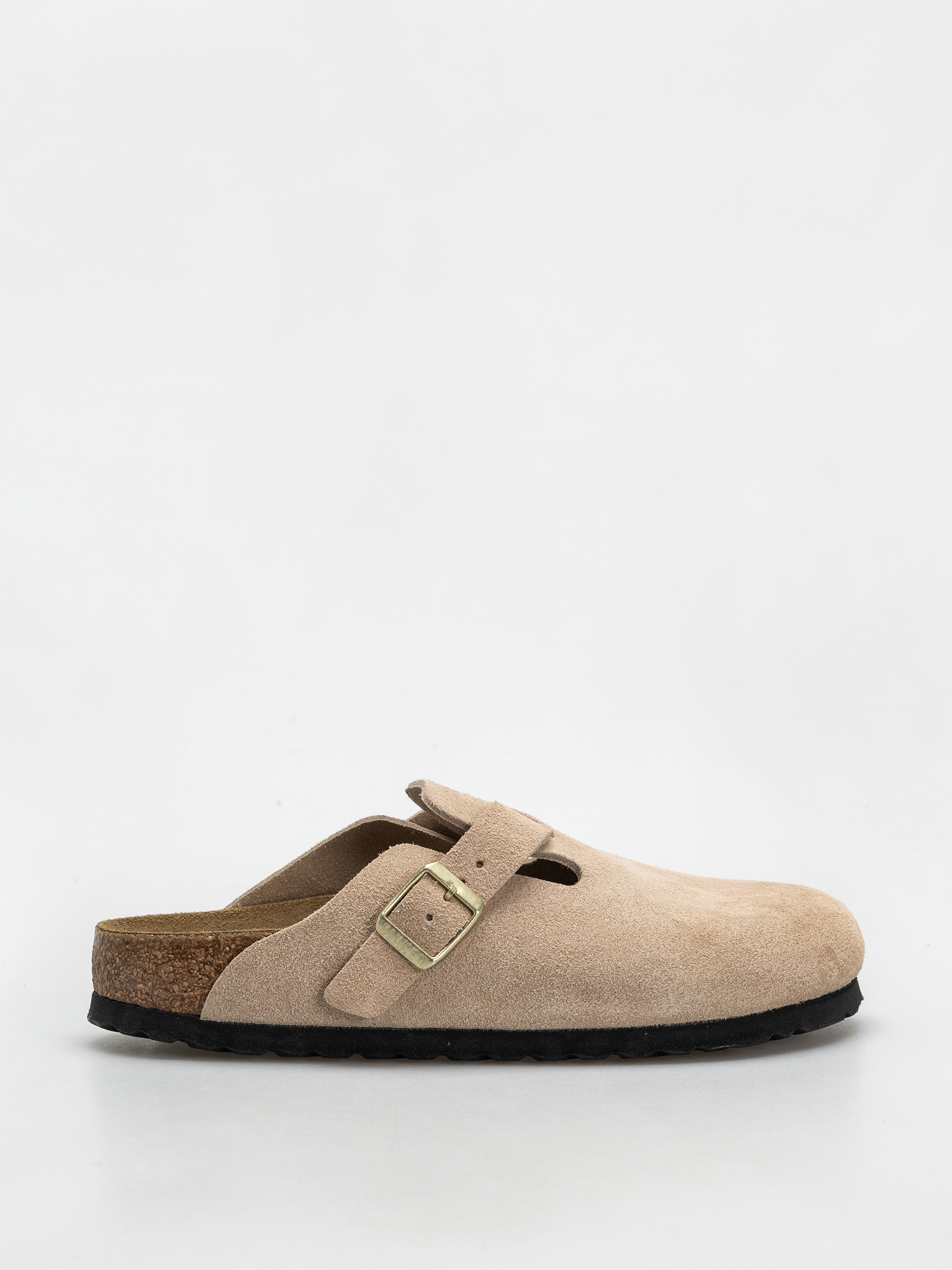 Șlapi Birkenstock Boston Suede Leather Narrow Wmn (sandcastle)