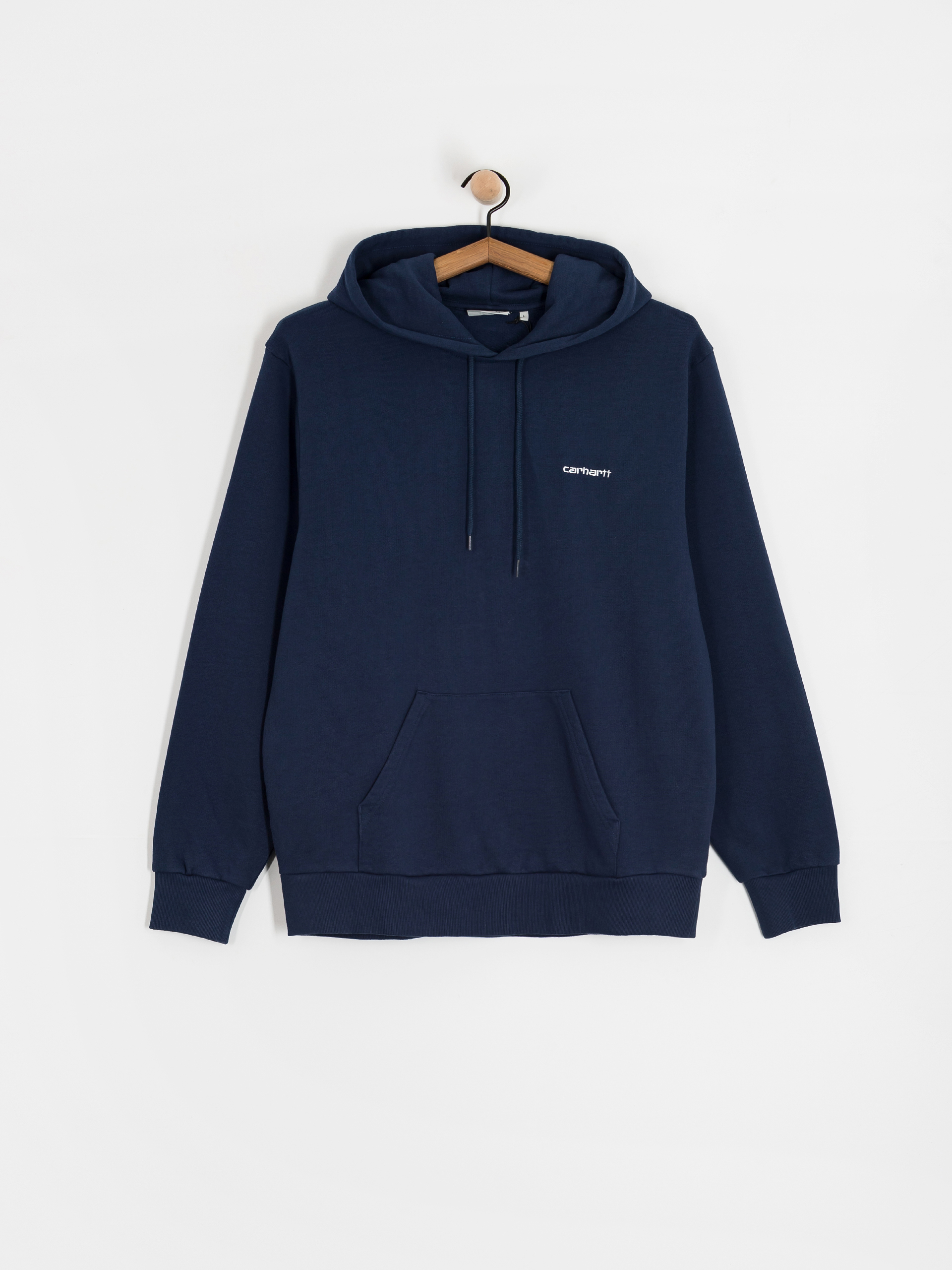 Hanorac cu glugă Carhartt WIP Script Embroidery HD (jupiter/white)