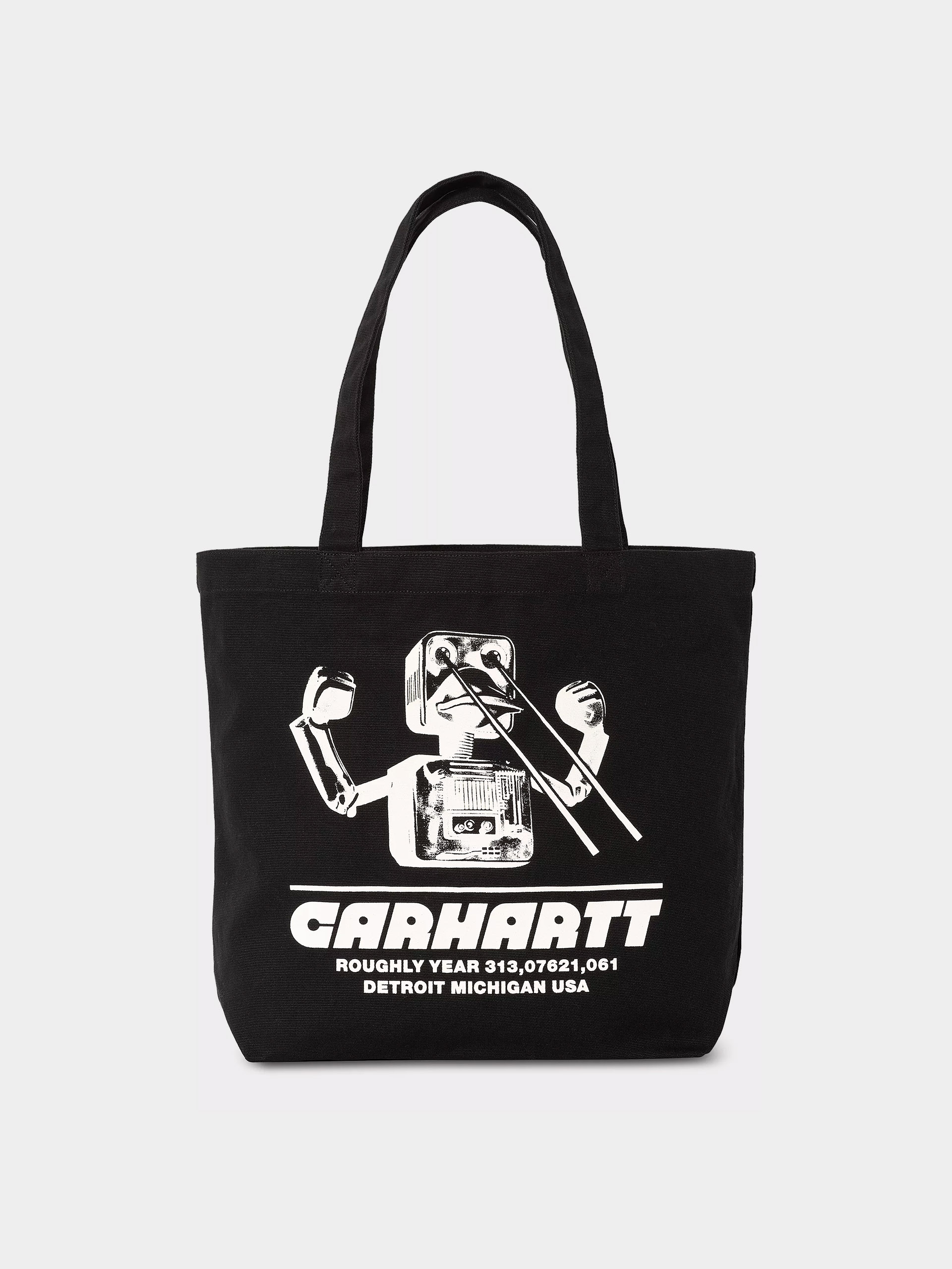 Pou0219etu0103 Carhartt WIP Canvas Graphic Tote (wiptopia print/black)