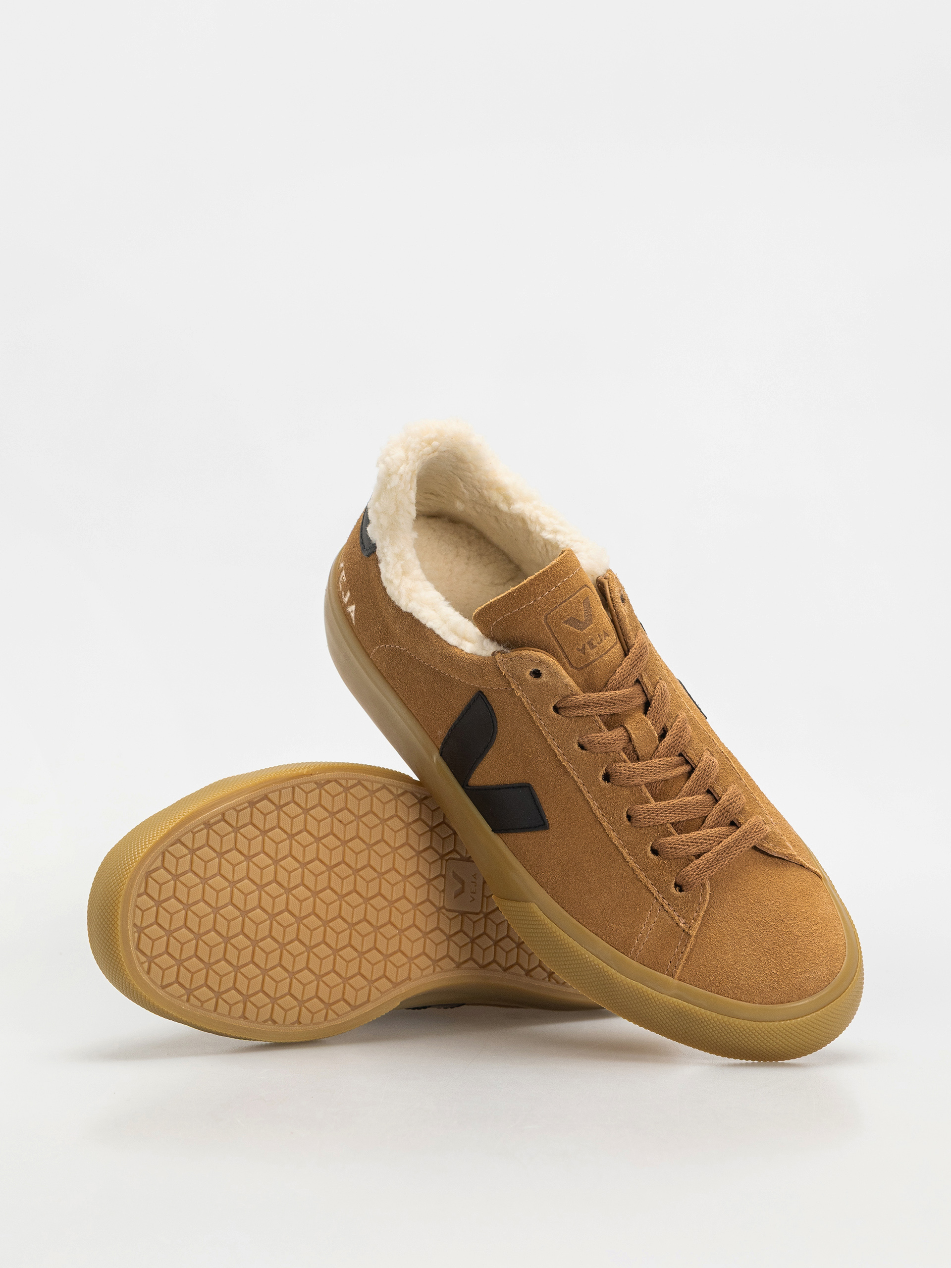 Pantofi Veja Campo Winter Wmn (camel black natural)