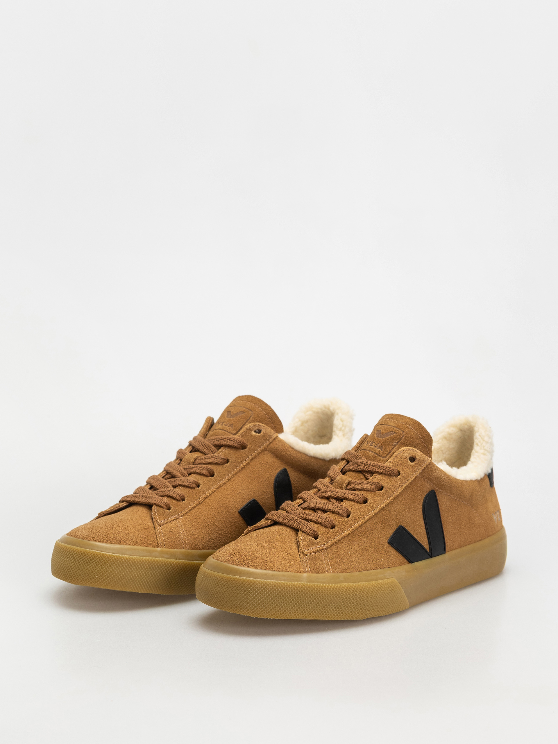 Pantofi Veja Campo Winter Wmn (camel black natural)